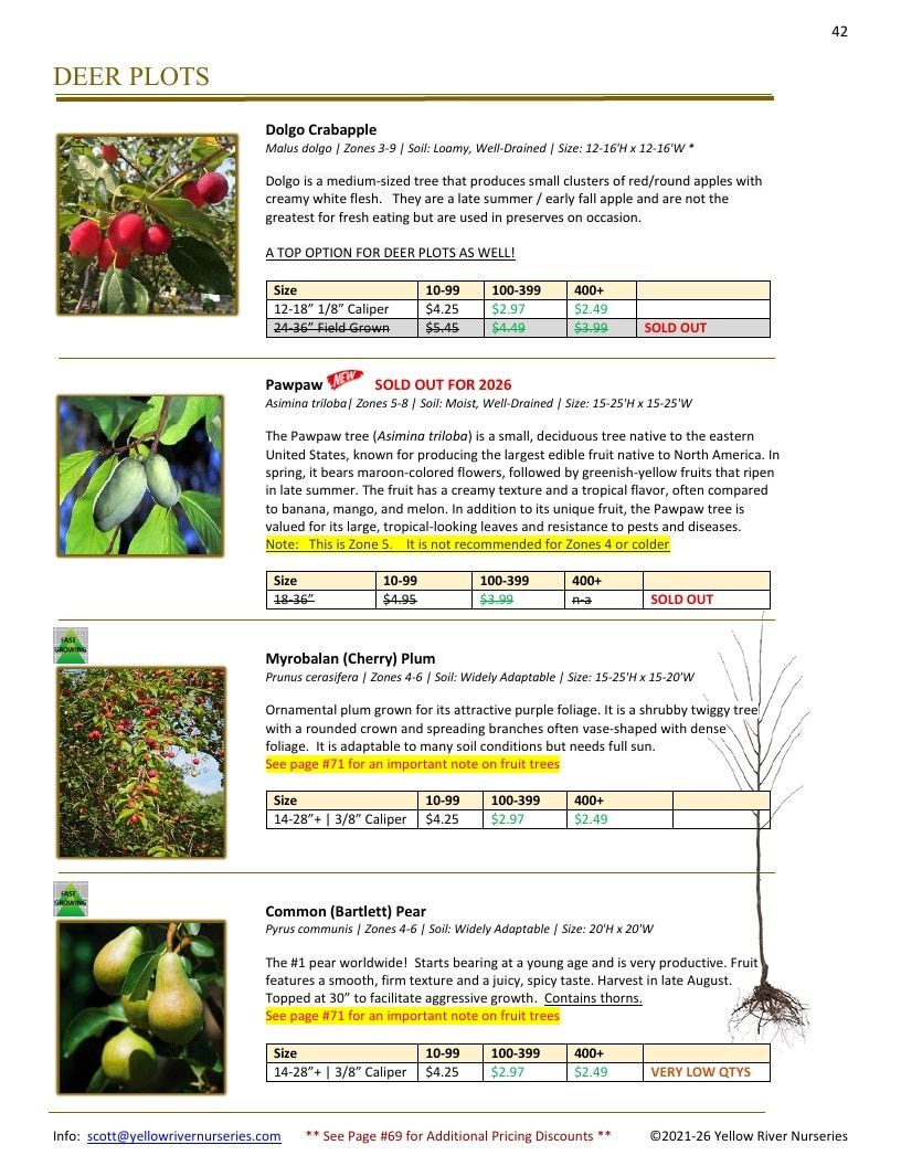 Yellow River Nurseries Garden Catalog Weekly Ad January 1 - December 31, 2026