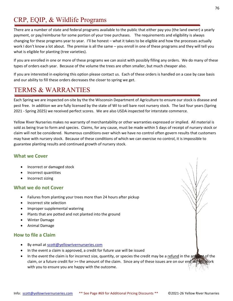 Yellow River Nurseries Garden Catalog Weekly Ad January 1 - December 31, 2026