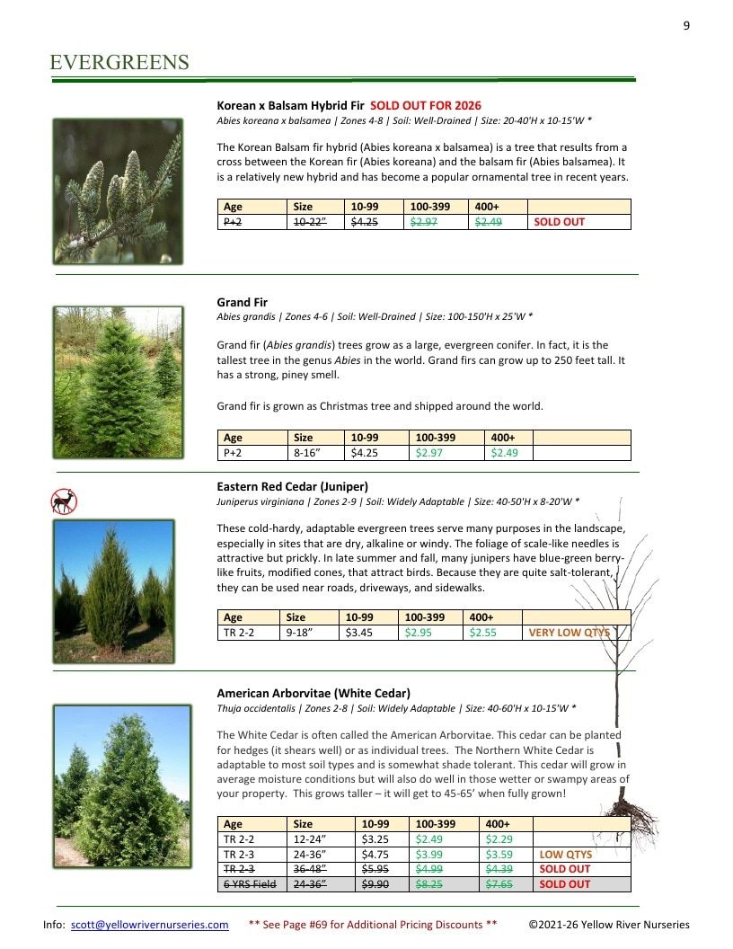 Yellow River Nurseries Garden Catalog Weekly Ad January 1 - December 31, 2026