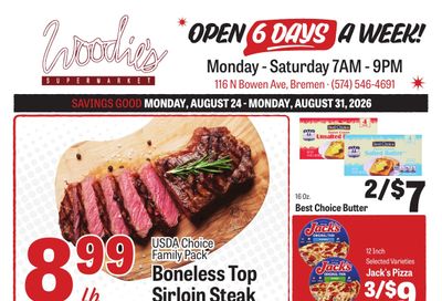 Woodie's Supermarket Weekly Ad August 24 - 30, 2026