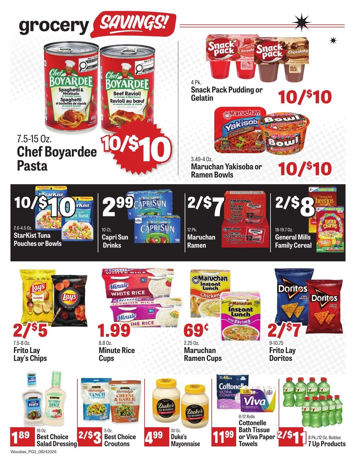 Woodie's Supermarket Weekly Ad August 24 - 30, 2026