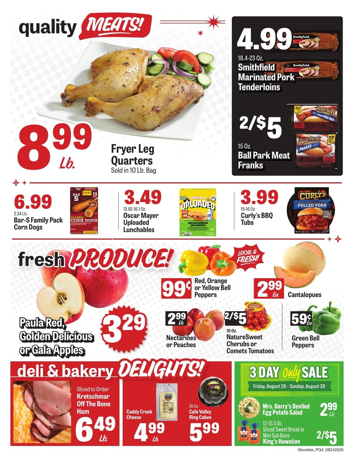 Woodie's Supermarket Weekly Ad August 24 - 30, 2026