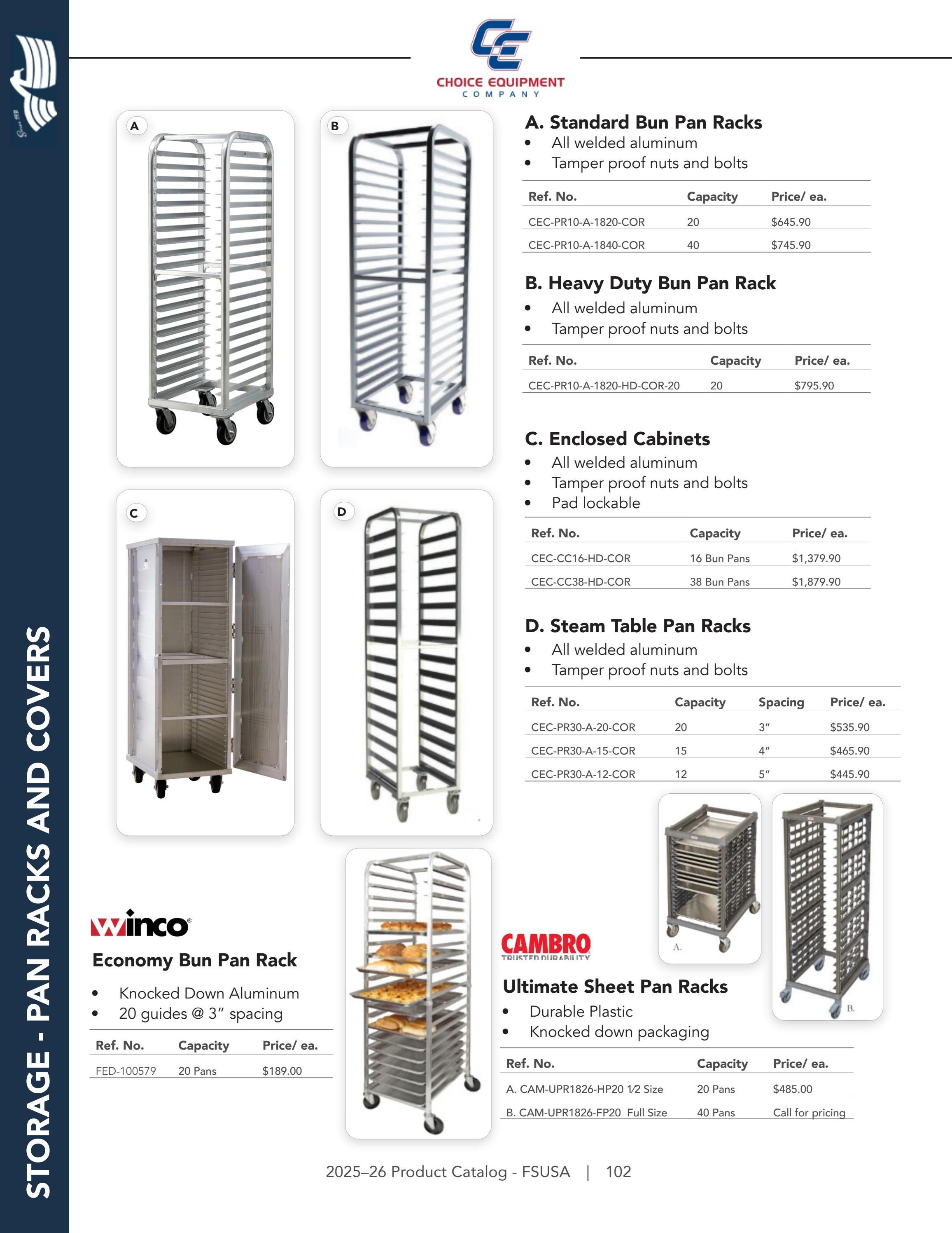 Federal Supply USA Correctional Kitchen Equipment & Supplies Guide Weekly Ad January 1 - December 31, 2026