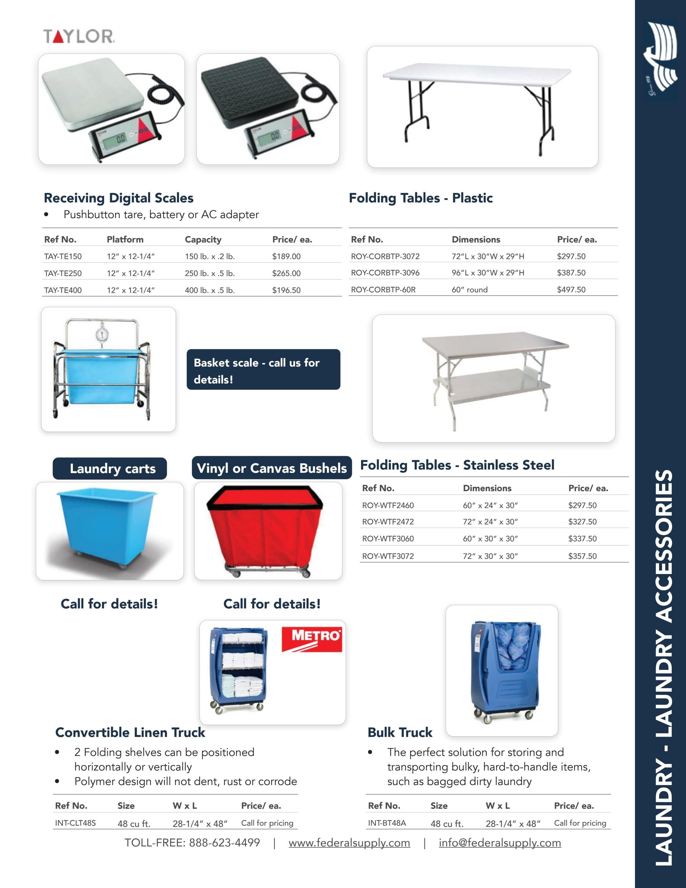 Federal Supply USA Correctional Kitchen Equipment & Supplies Guide Weekly Ad January 1 - December 31, 2026