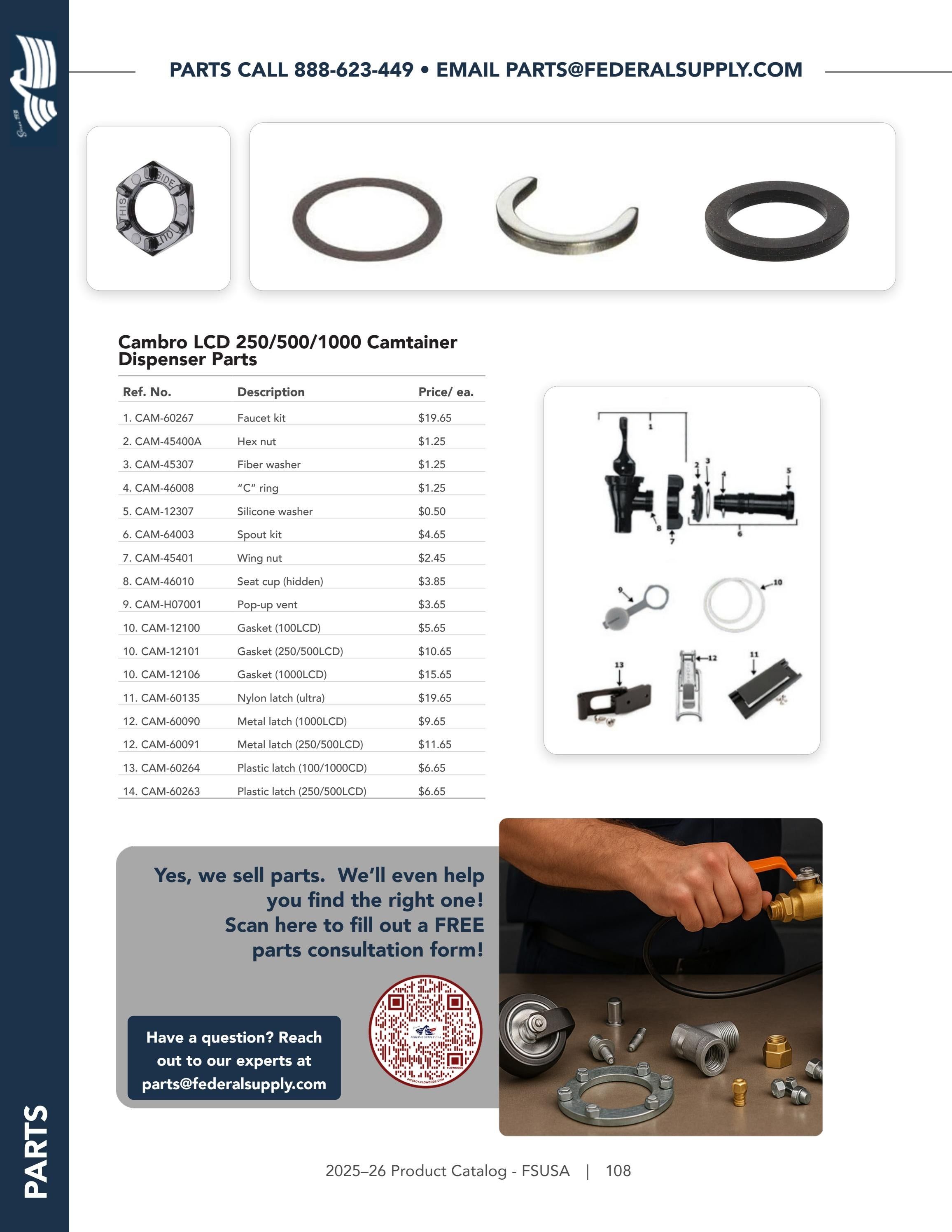 Federal Supply USA Correctional Kitchen Equipment & Supplies Guide Weekly Ad January 1 - December 31, 2026