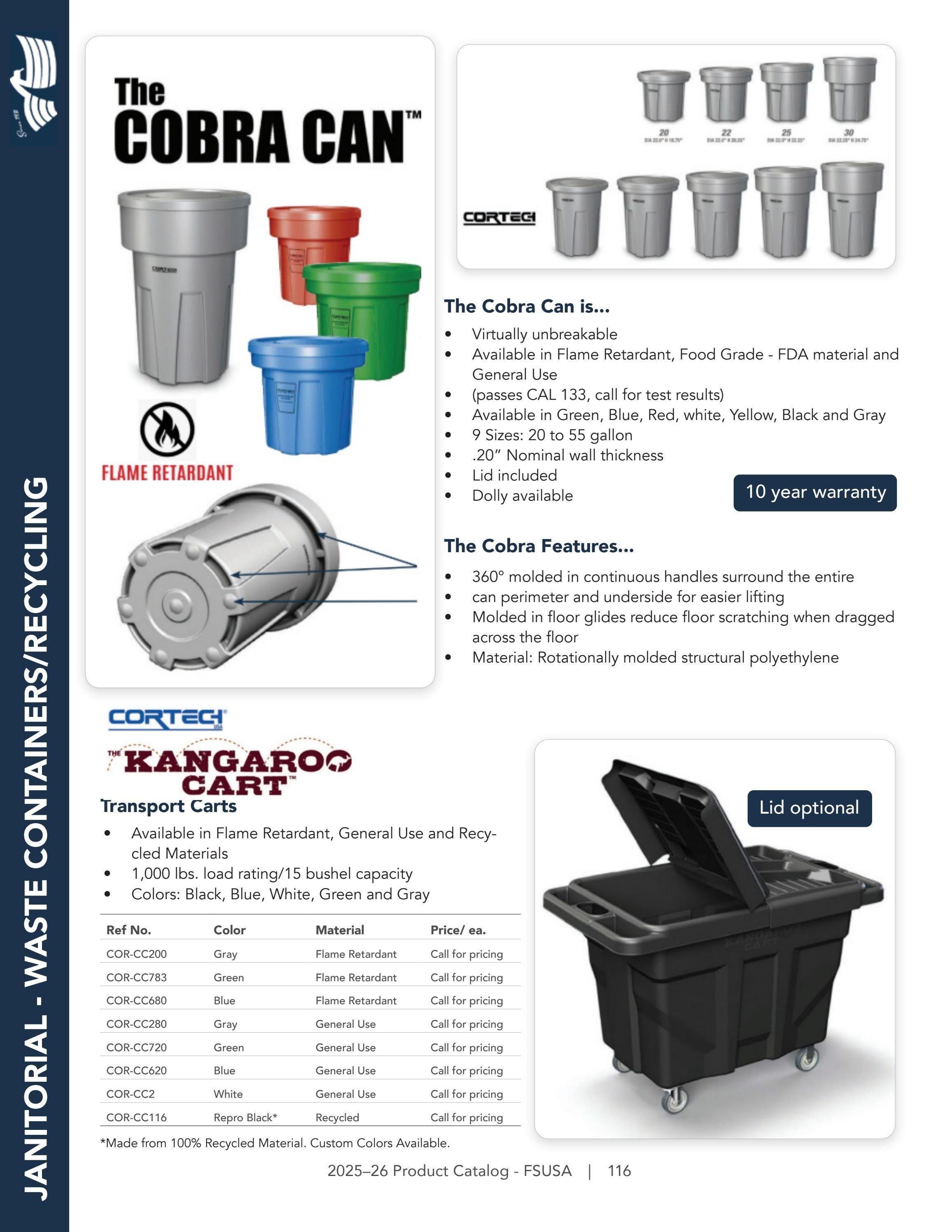 Federal Supply USA Correctional Kitchen Equipment & Supplies Guide Weekly Ad January 1 - December 31, 2026