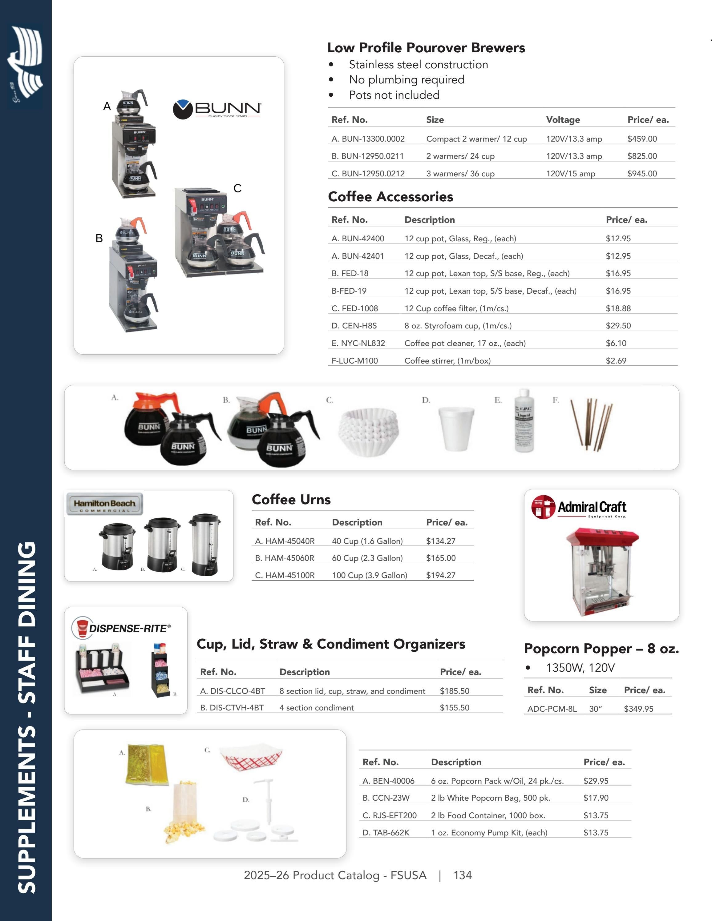 Federal Supply USA Correctional Kitchen Equipment & Supplies Guide Weekly Ad January 1 - December 31, 2026