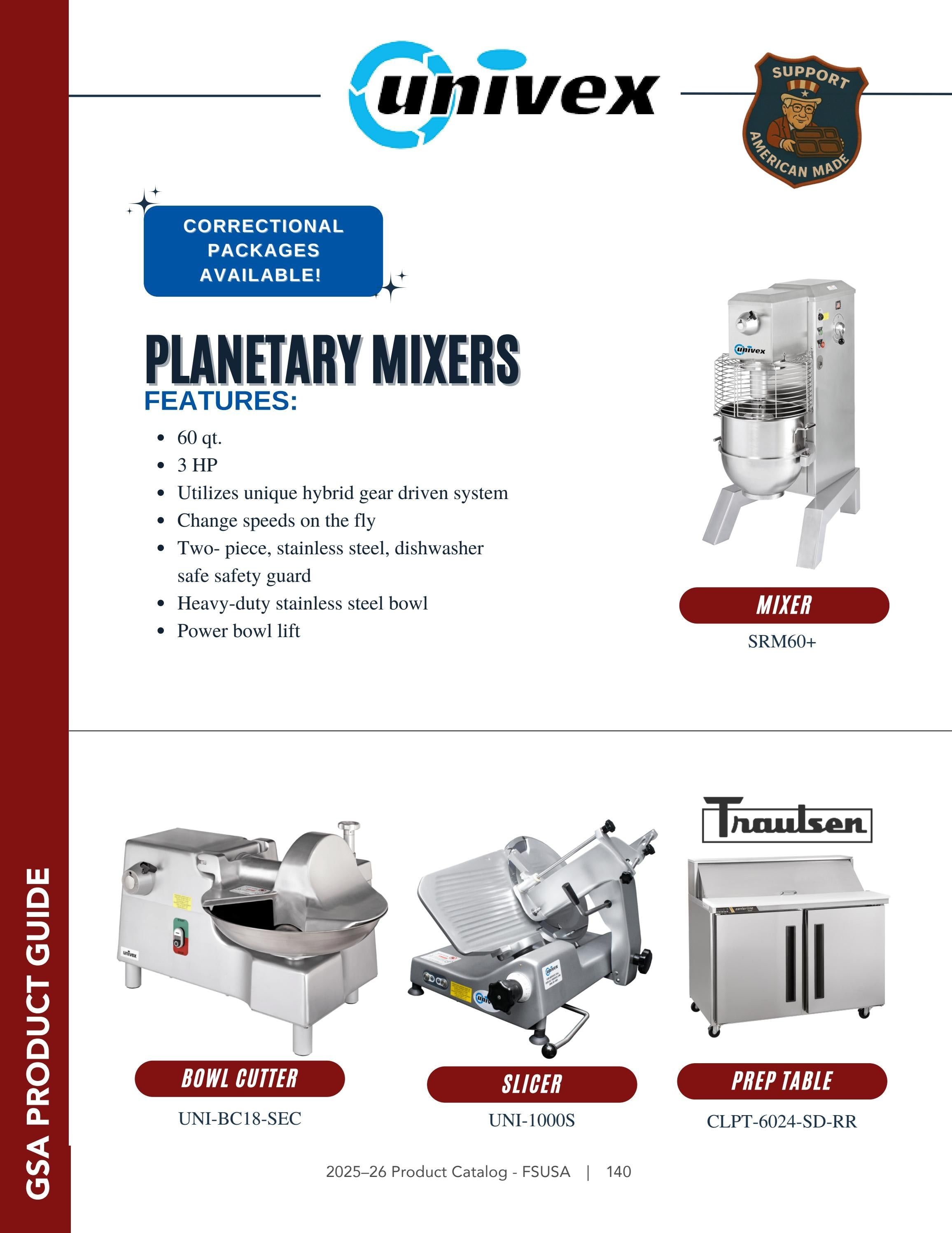 Federal Supply USA Correctional Kitchen Equipment & Supplies Guide Weekly Ad January 1 - December 31, 2026