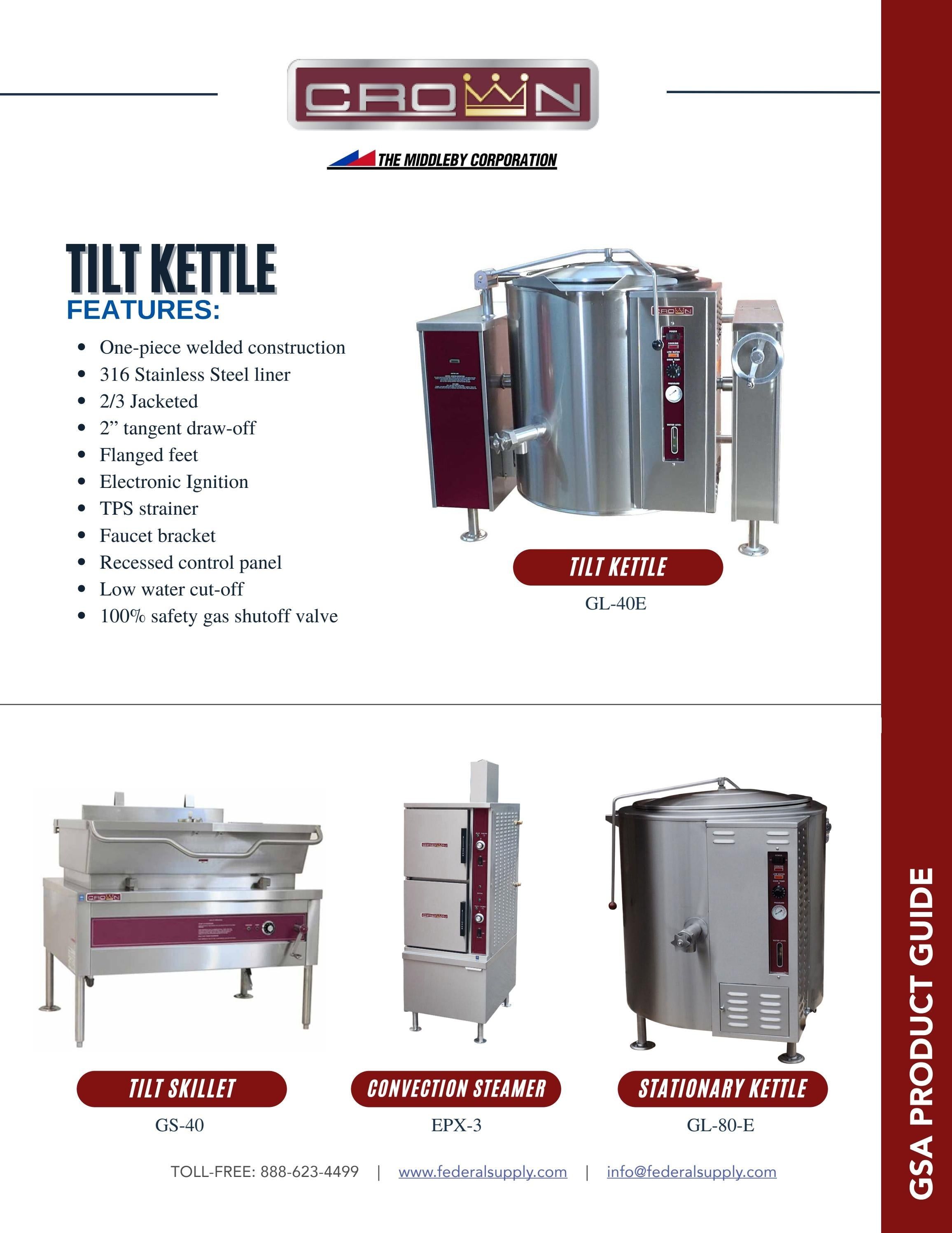 Federal Supply USA Correctional Kitchen Equipment & Supplies Guide Weekly Ad January 1 - December 31, 2026