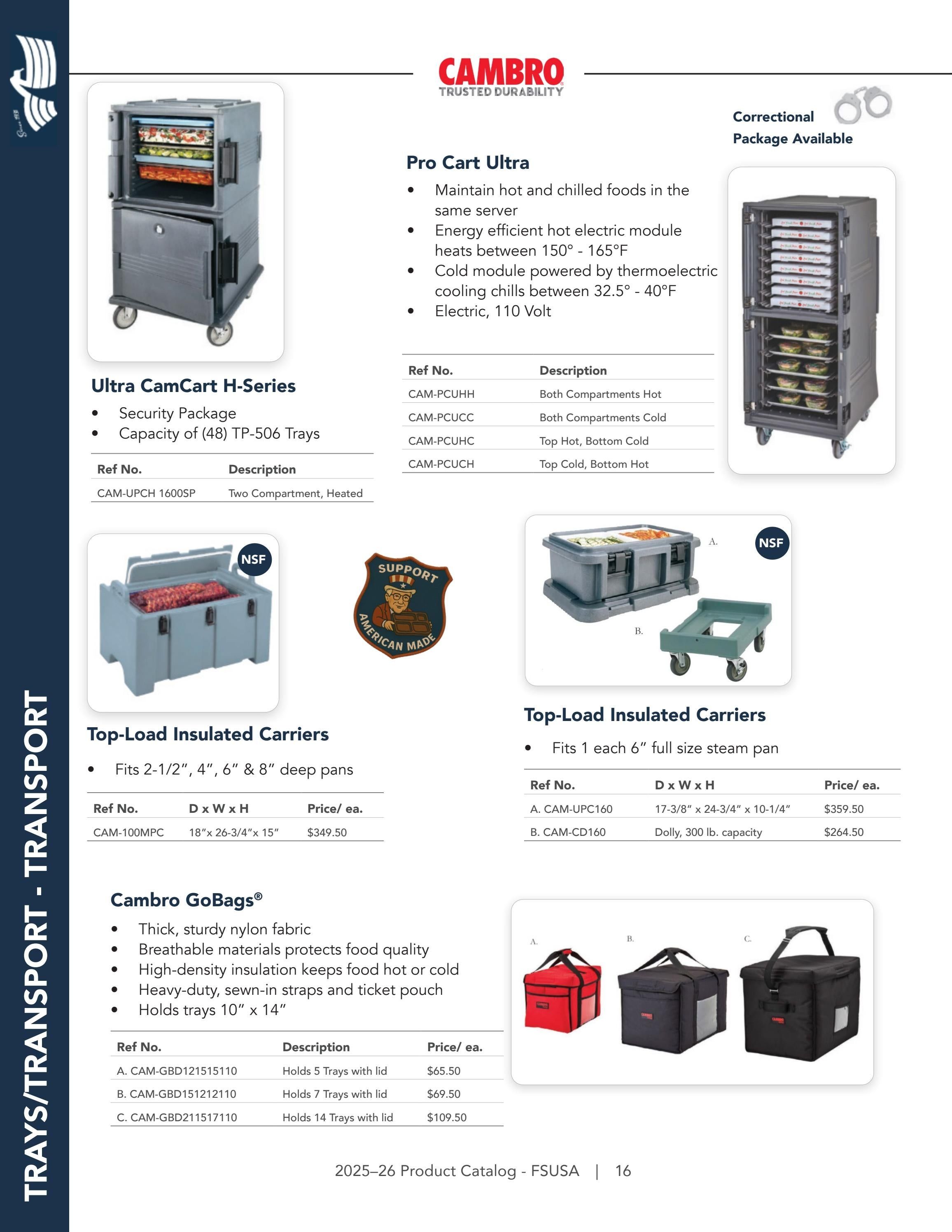 Federal Supply USA Correctional Kitchen Equipment & Supplies Guide Weekly Ad January 1 - December 31, 2026
