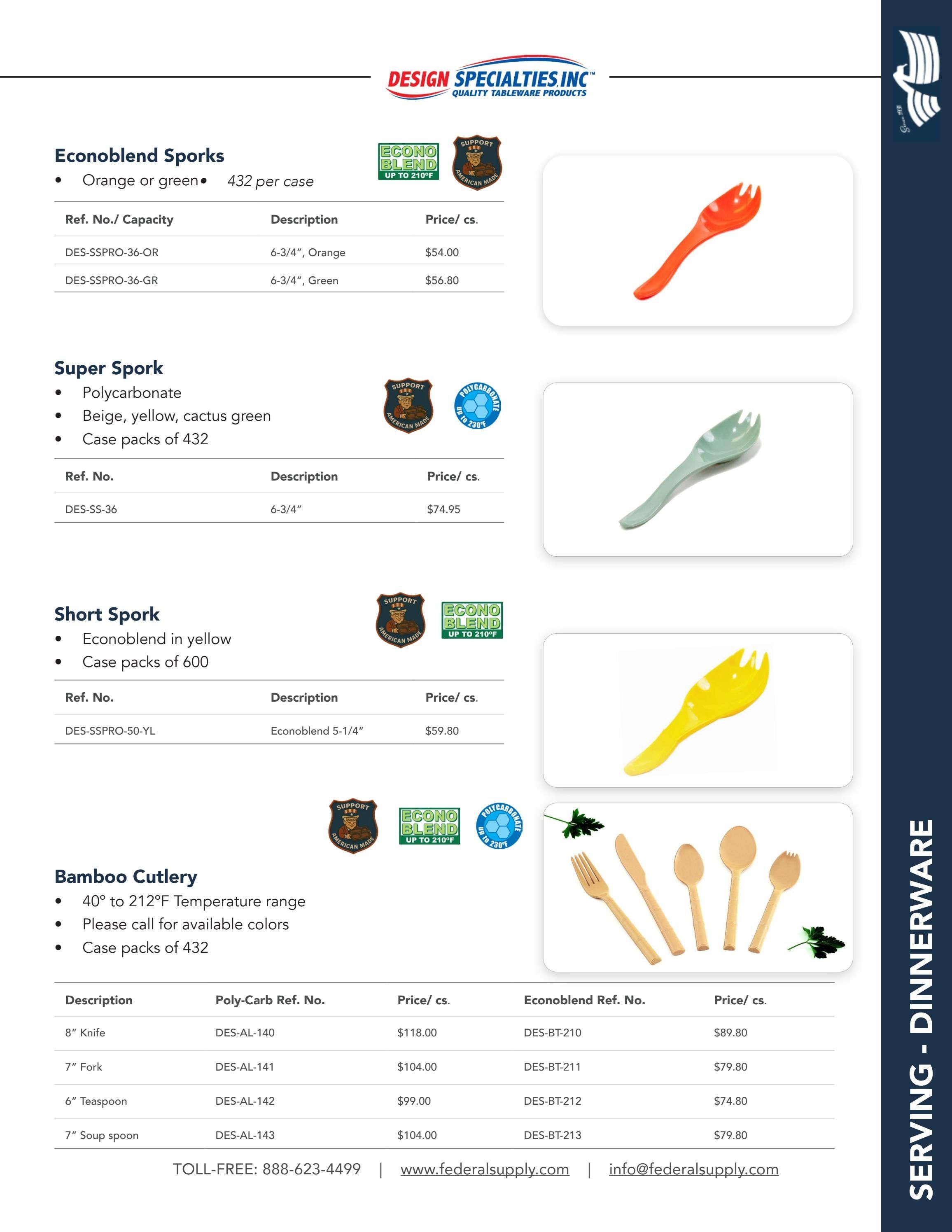 Federal Supply USA Correctional Kitchen Equipment & Supplies Guide Weekly Ad January 1 - December 31, 2026