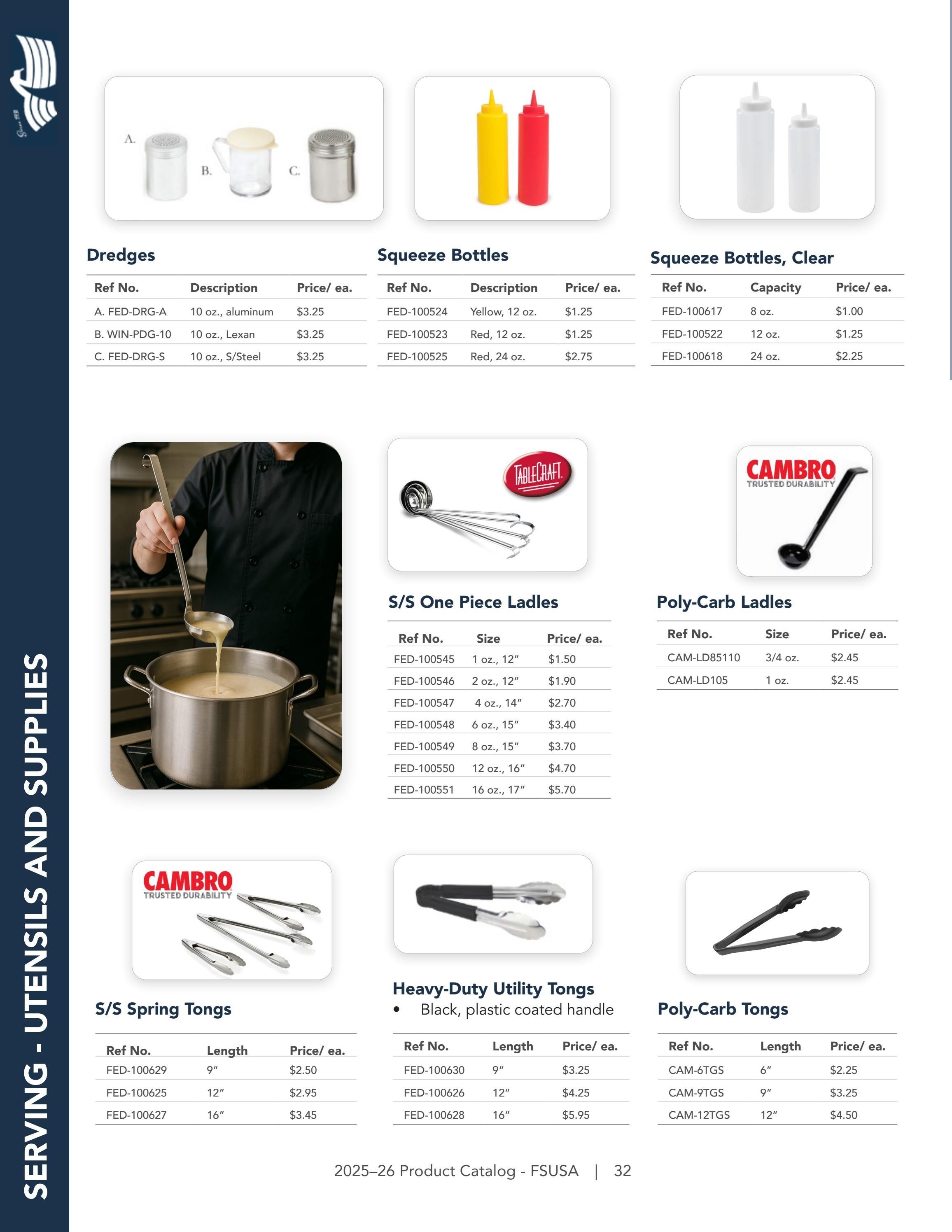 Federal Supply USA Correctional Kitchen Equipment & Supplies Guide Weekly Ad January 1 - December 31, 2026