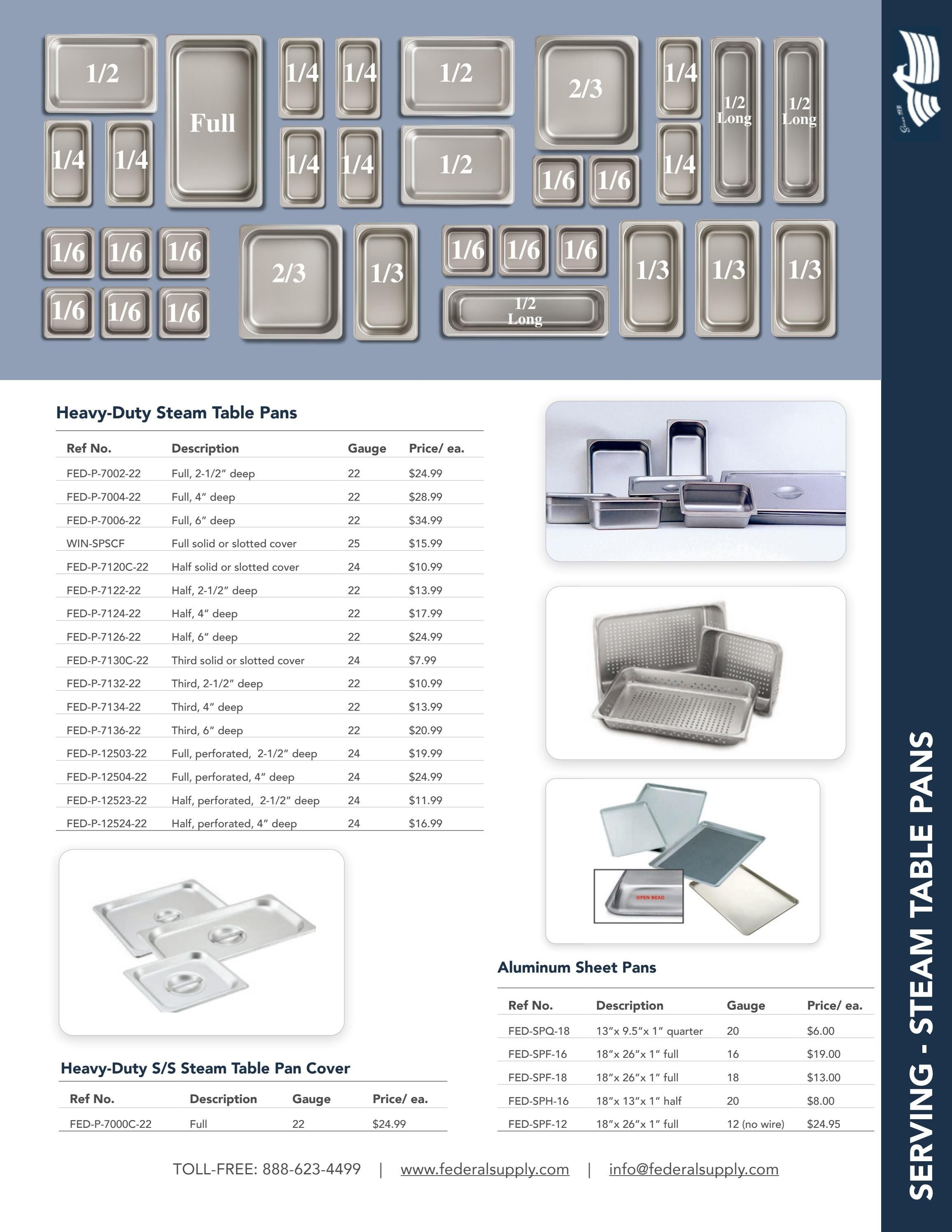 Federal Supply USA Correctional Kitchen Equipment & Supplies Guide Weekly Ad January 1 - December 31, 2026