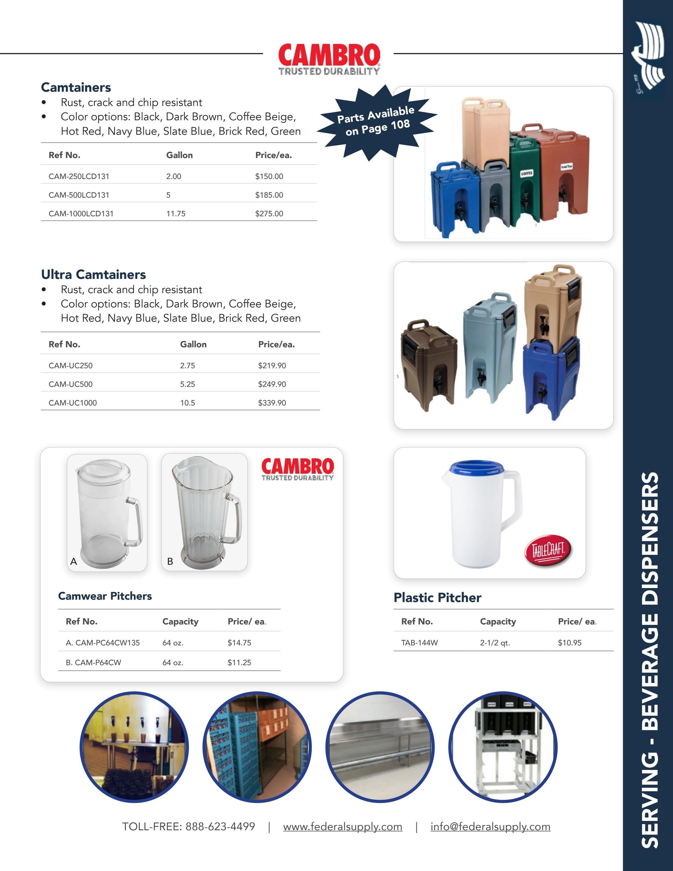 Federal Supply USA Correctional Kitchen Equipment & Supplies Guide Weekly Ad January 1 - December 31, 2026