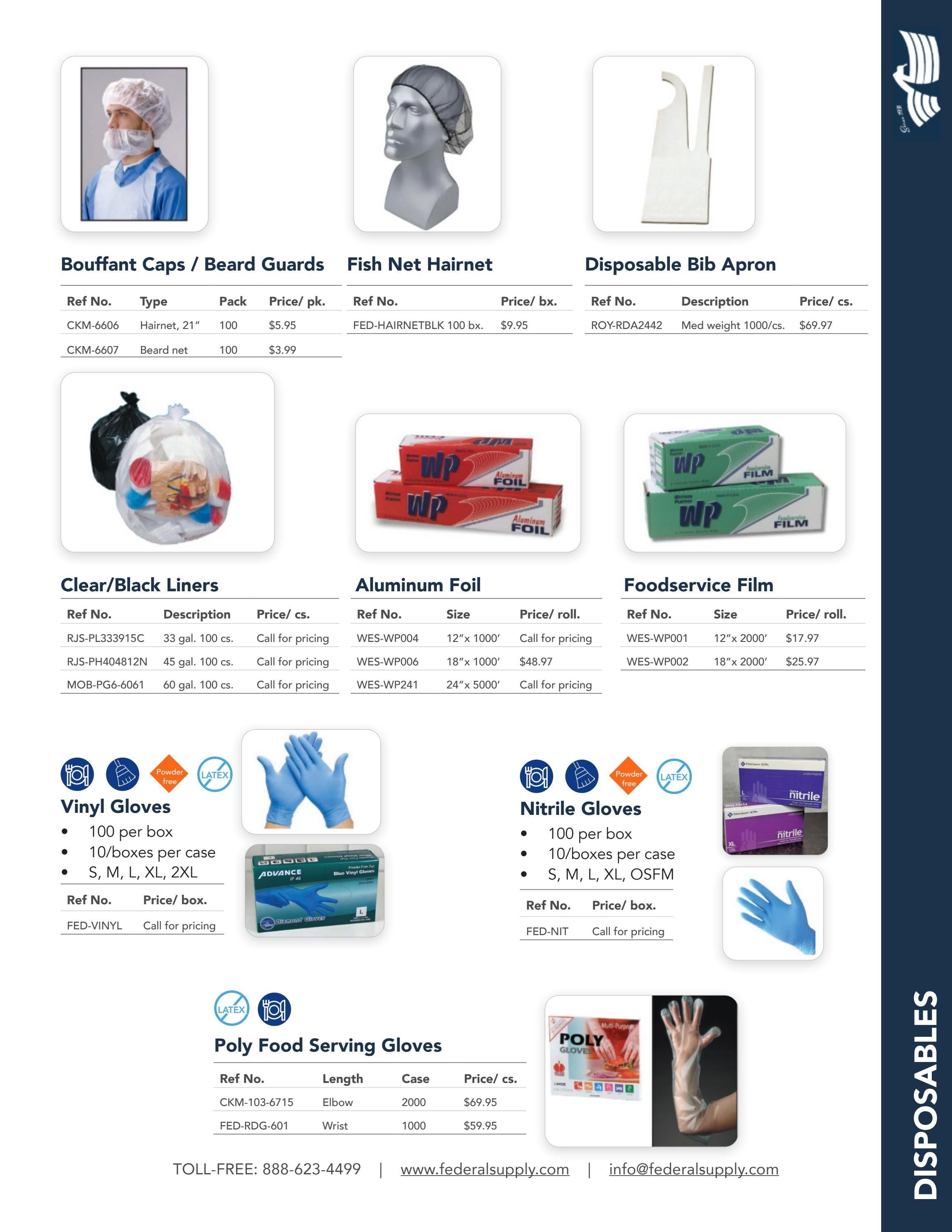Federal Supply USA Correctional Kitchen Equipment & Supplies Guide Weekly Ad January 1 - December 31, 2026
