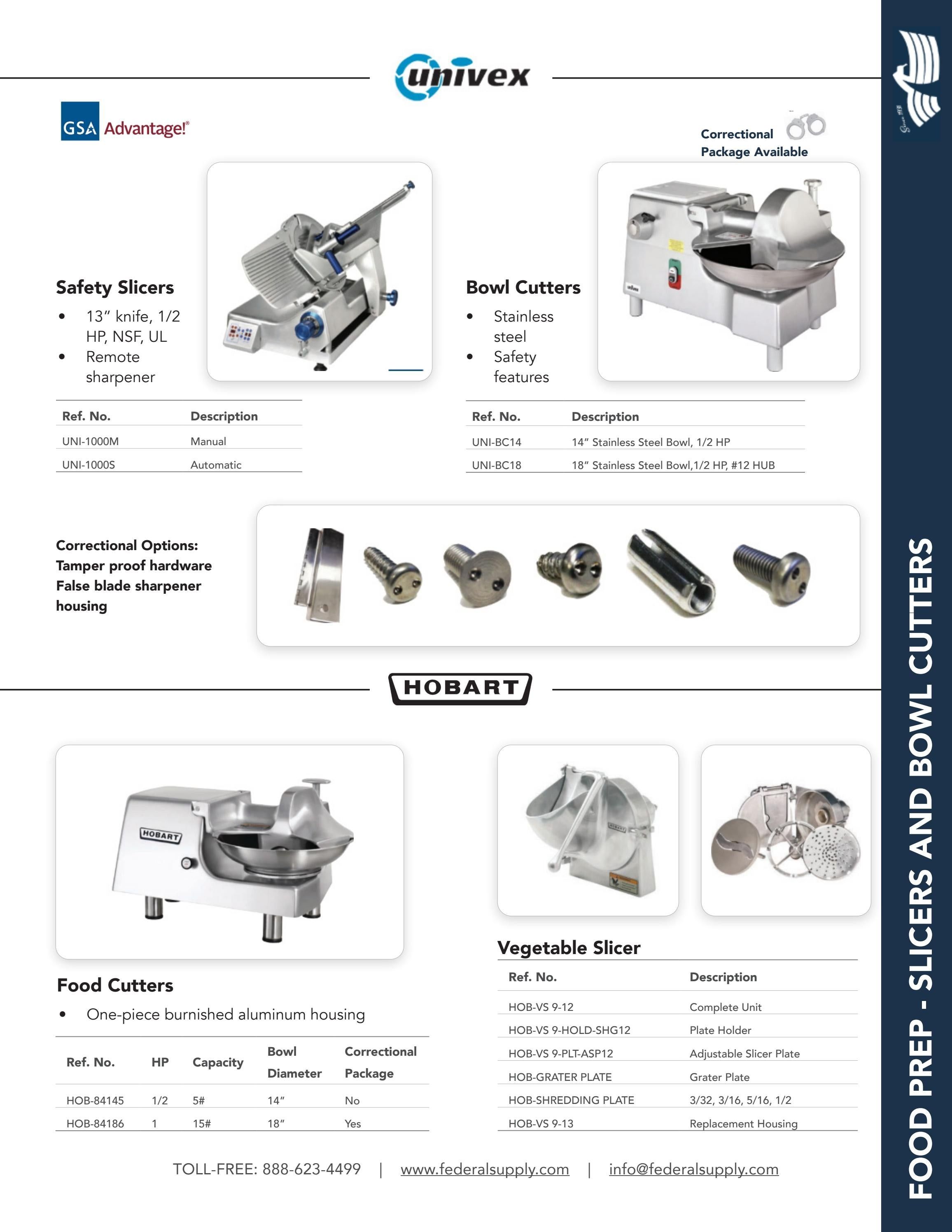 Federal Supply USA Correctional Kitchen Equipment & Supplies Guide Weekly Ad January 1 - December 31, 2026