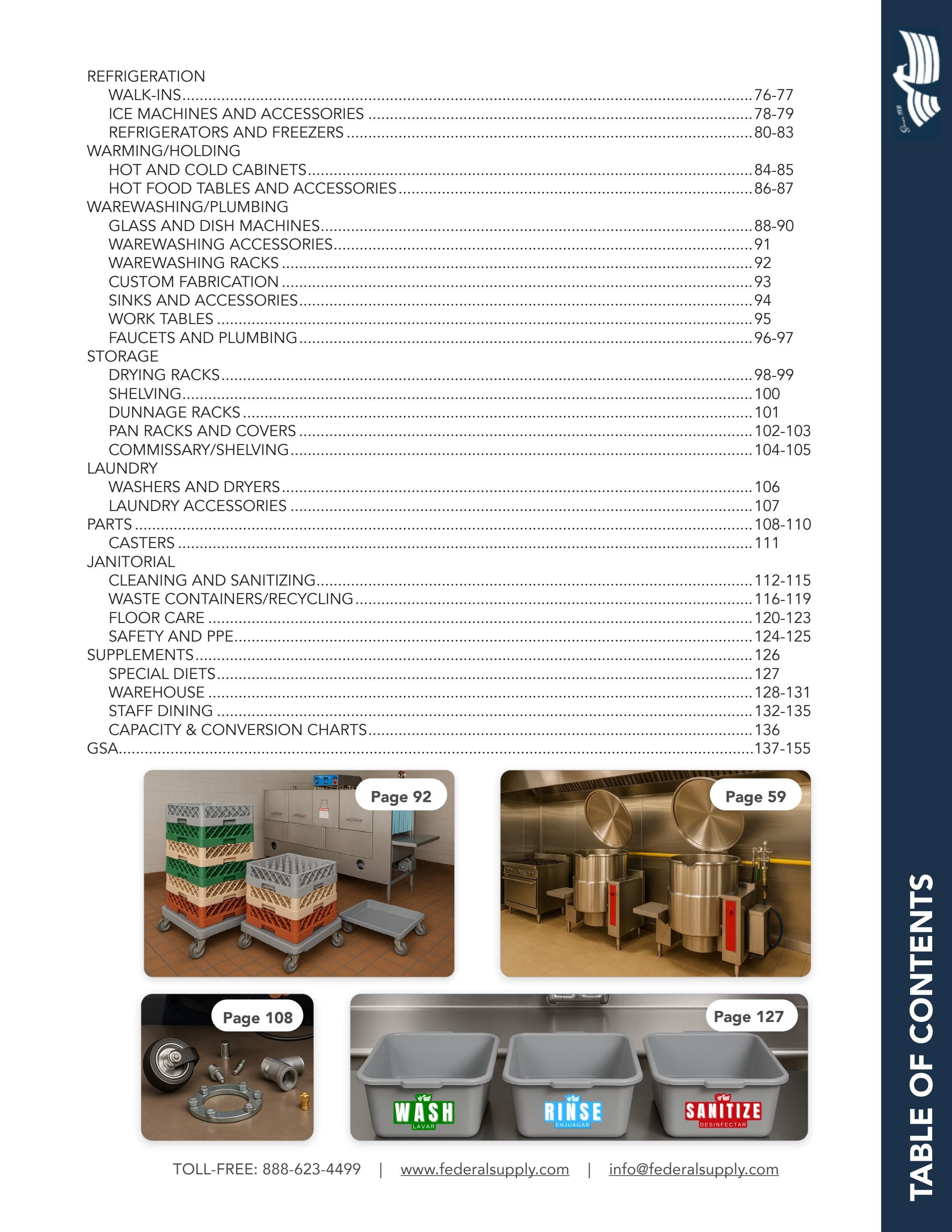 Federal Supply USA Correctional Kitchen Equipment & Supplies Guide Weekly Ad January 1 - December 31, 2026