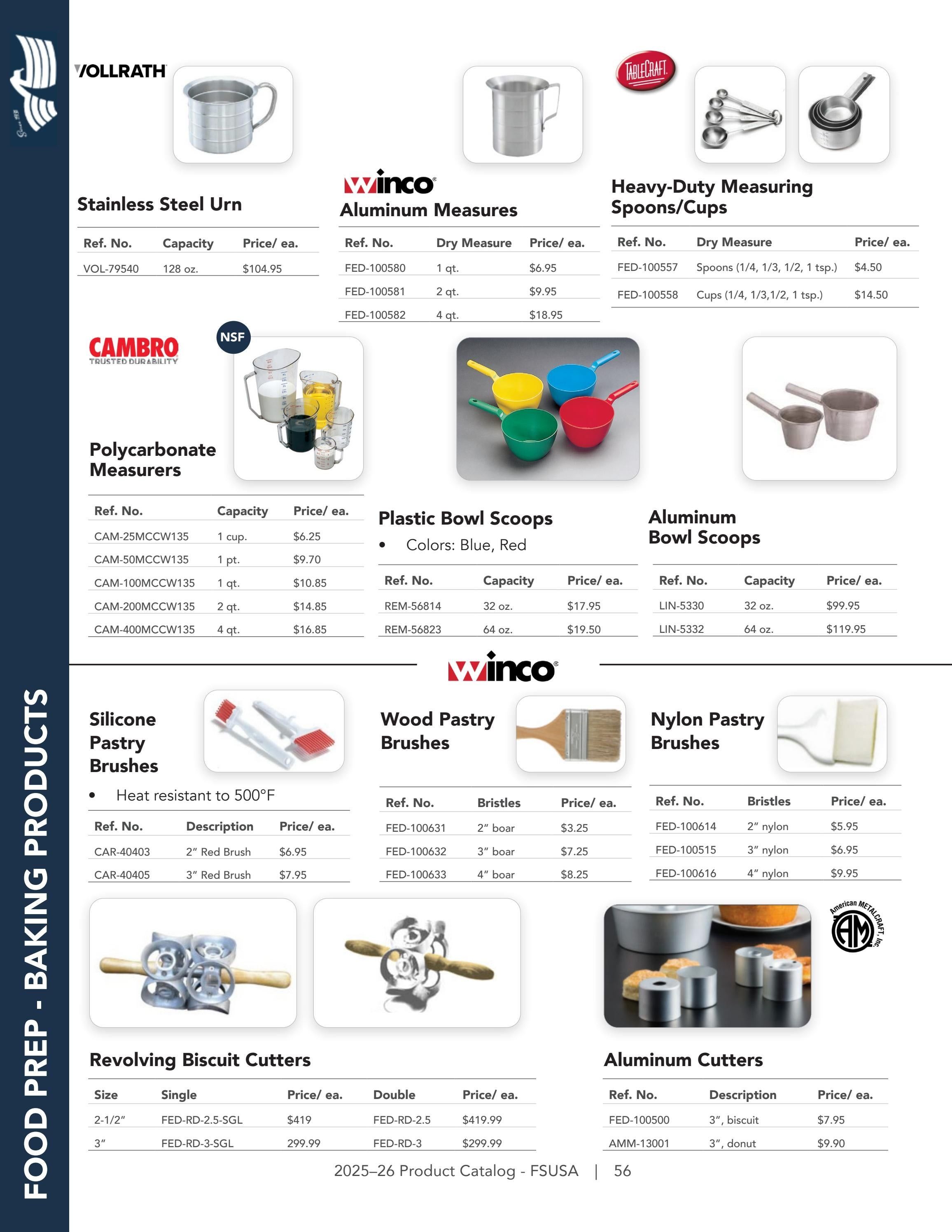 Federal Supply USA Correctional Kitchen Equipment & Supplies Guide Weekly Ad January 1 - December 31, 2026