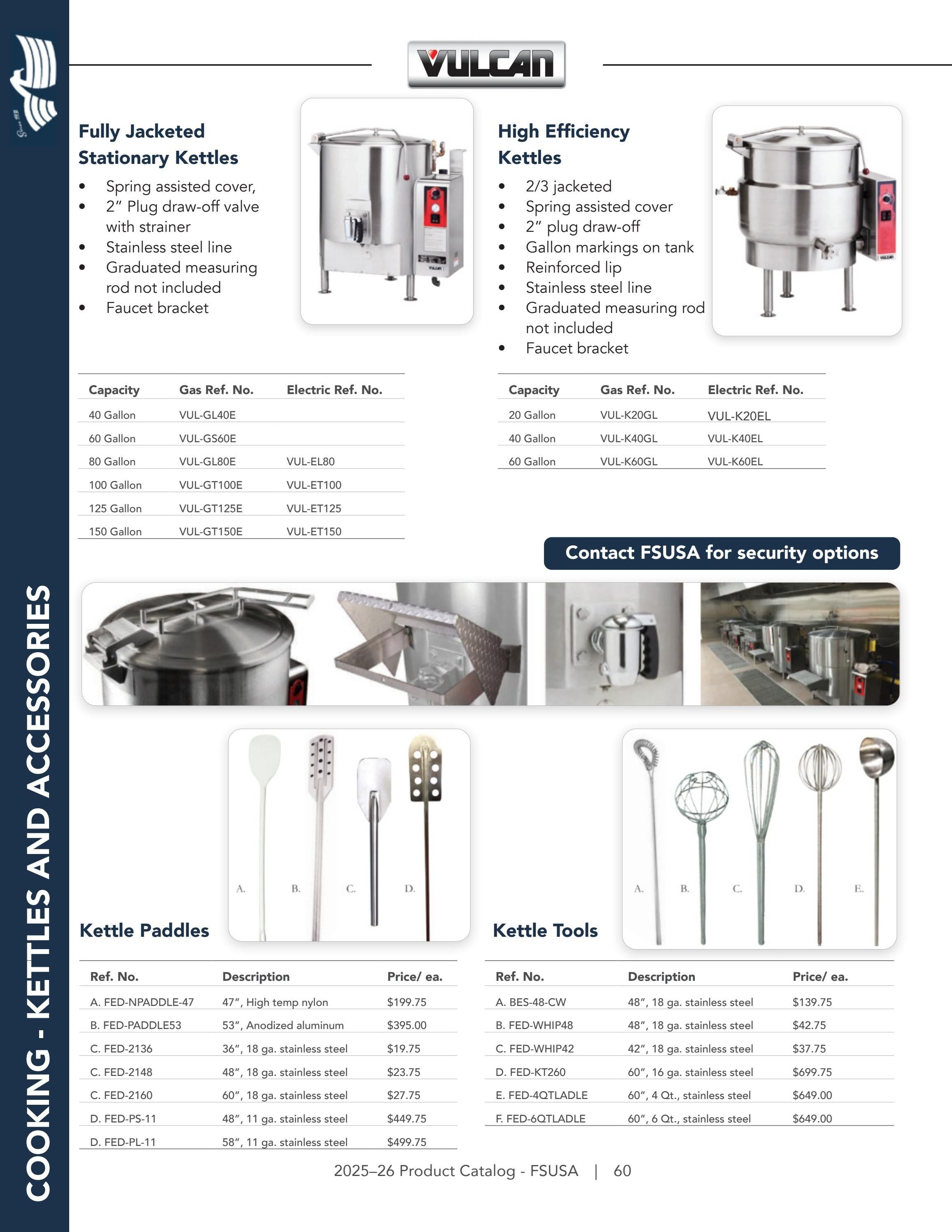 Federal Supply USA Correctional Kitchen Equipment & Supplies Guide Weekly Ad January 1 - December 31, 2026