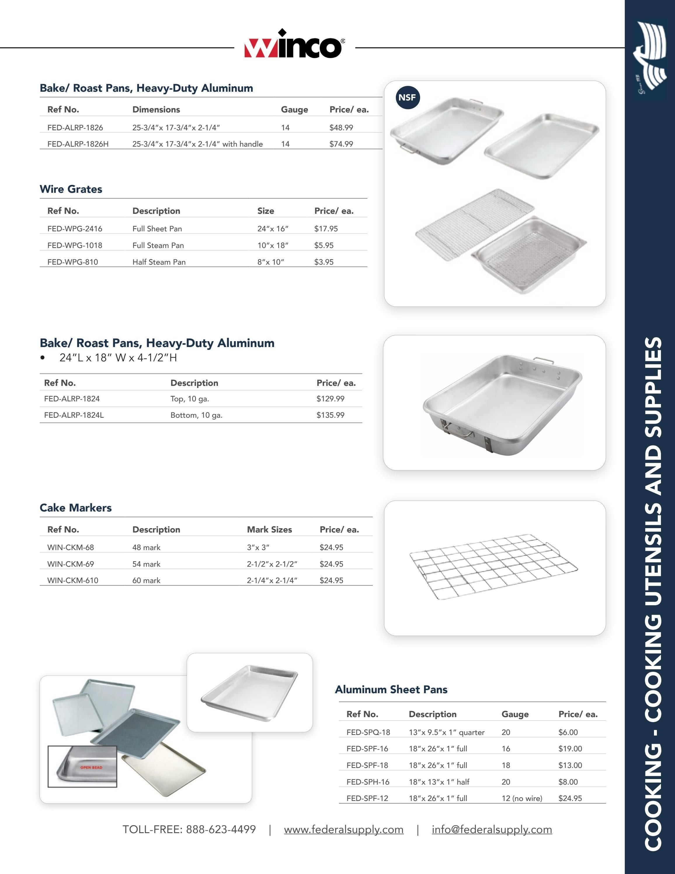Federal Supply USA Correctional Kitchen Equipment & Supplies Guide Weekly Ad January 1 - December 31, 2026