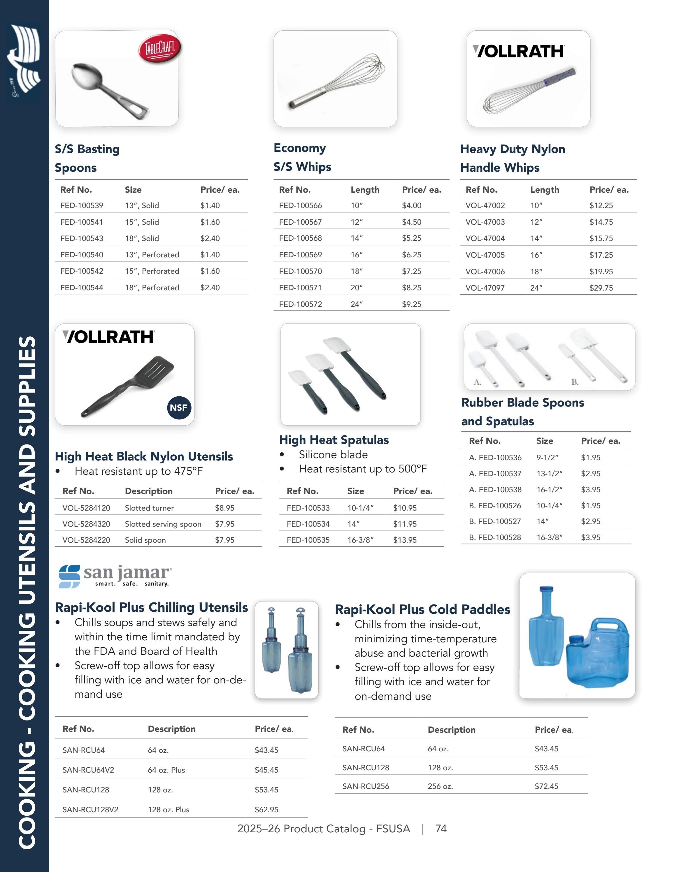 Federal Supply USA Correctional Kitchen Equipment & Supplies Guide Weekly Ad January 1 - December 31, 2026