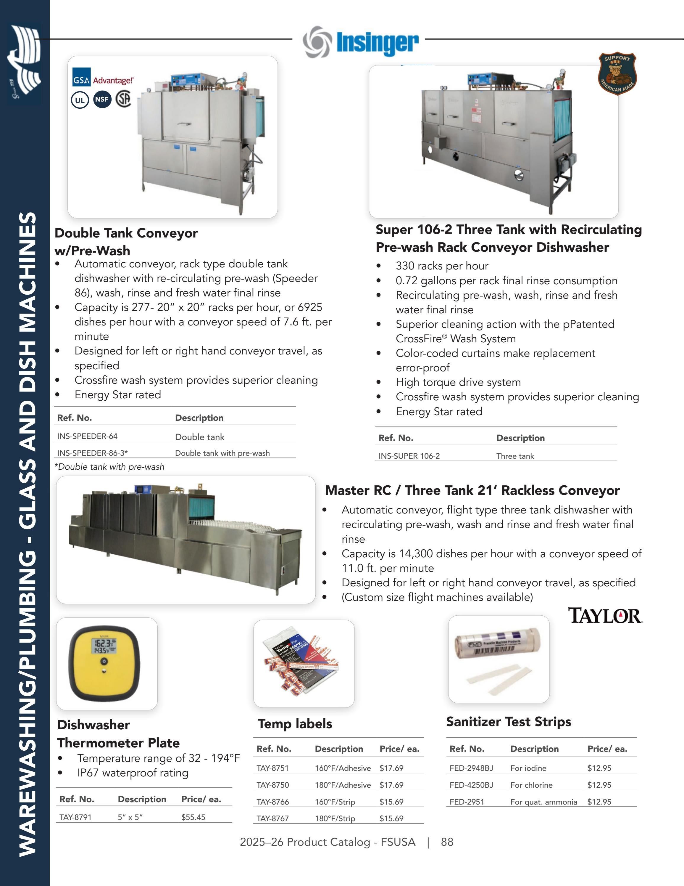 Federal Supply USA Correctional Kitchen Equipment & Supplies Guide Weekly Ad January 1 - December 31, 2026