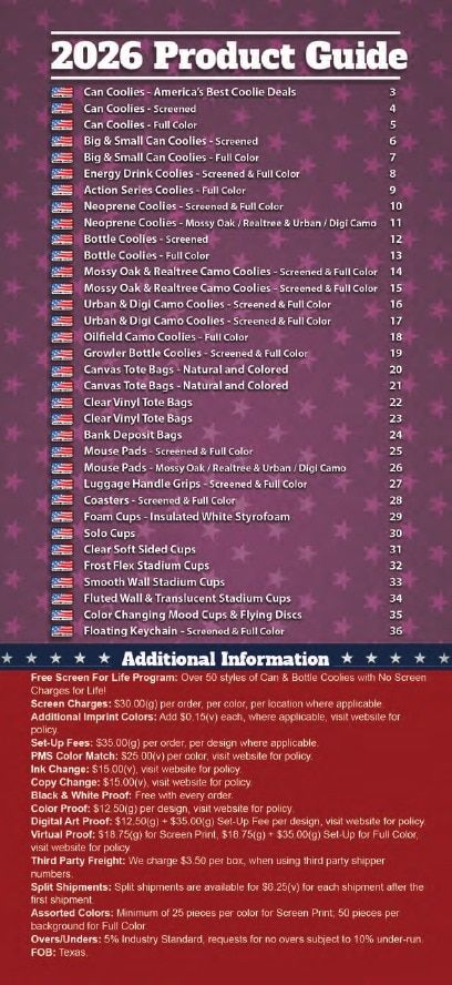 JIT Manufacturing Product Catalog Weekly Ad January 1 - December 31, 2026