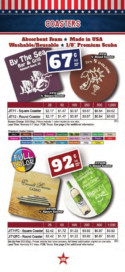 JIT Manufacturing Product Catalog Weekly Ad January 1 - December 31, 2026