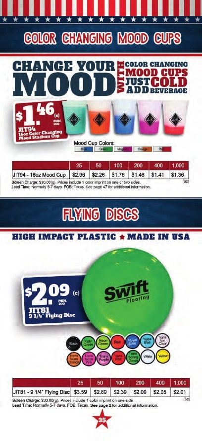 JIT Manufacturing Product Catalog Weekly Ad January 1 - December 31, 2026
