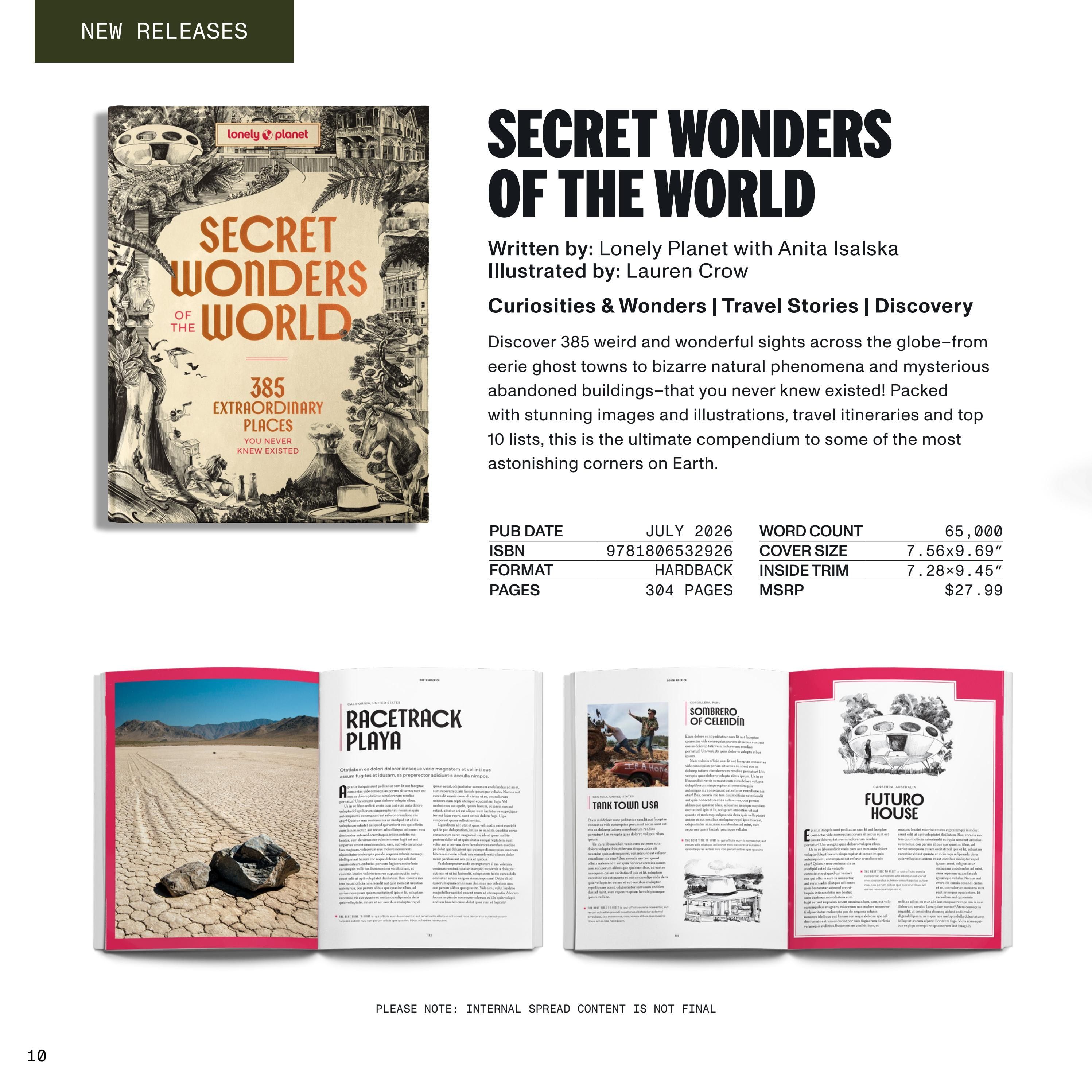 Lonely Planet Gift Catalog Weekly Ad January 1 - December 31, 2026