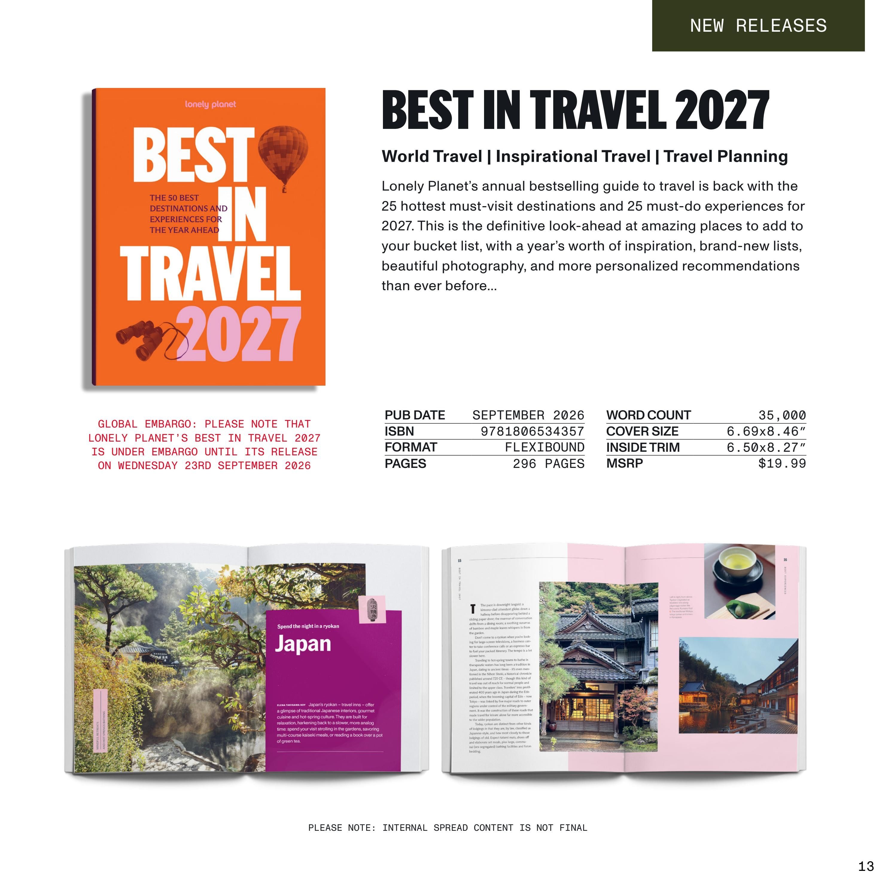 Lonely Planet Gift Catalog Weekly Ad January 1 - December 31, 2026