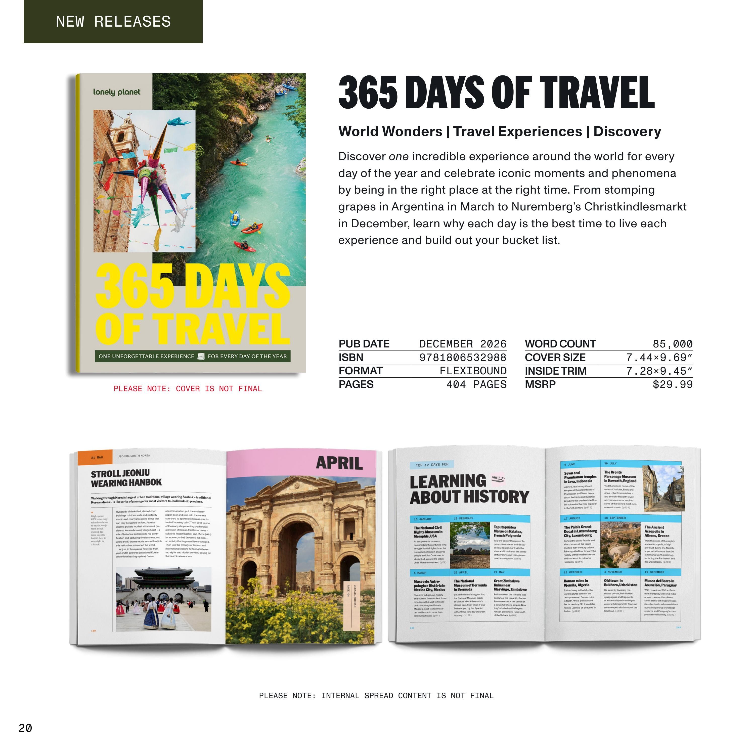 Lonely Planet Gift Catalog Weekly Ad January 1 - December 31, 2026