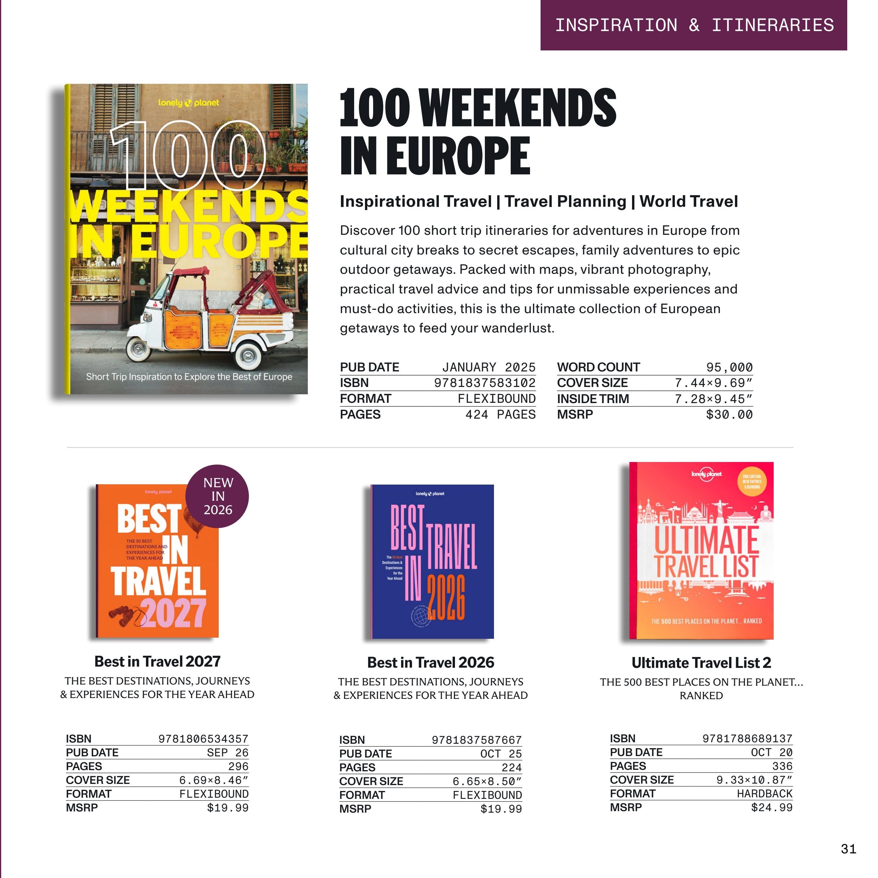 Lonely Planet Gift Catalog Weekly Ad January 1 - December 31, 2026
