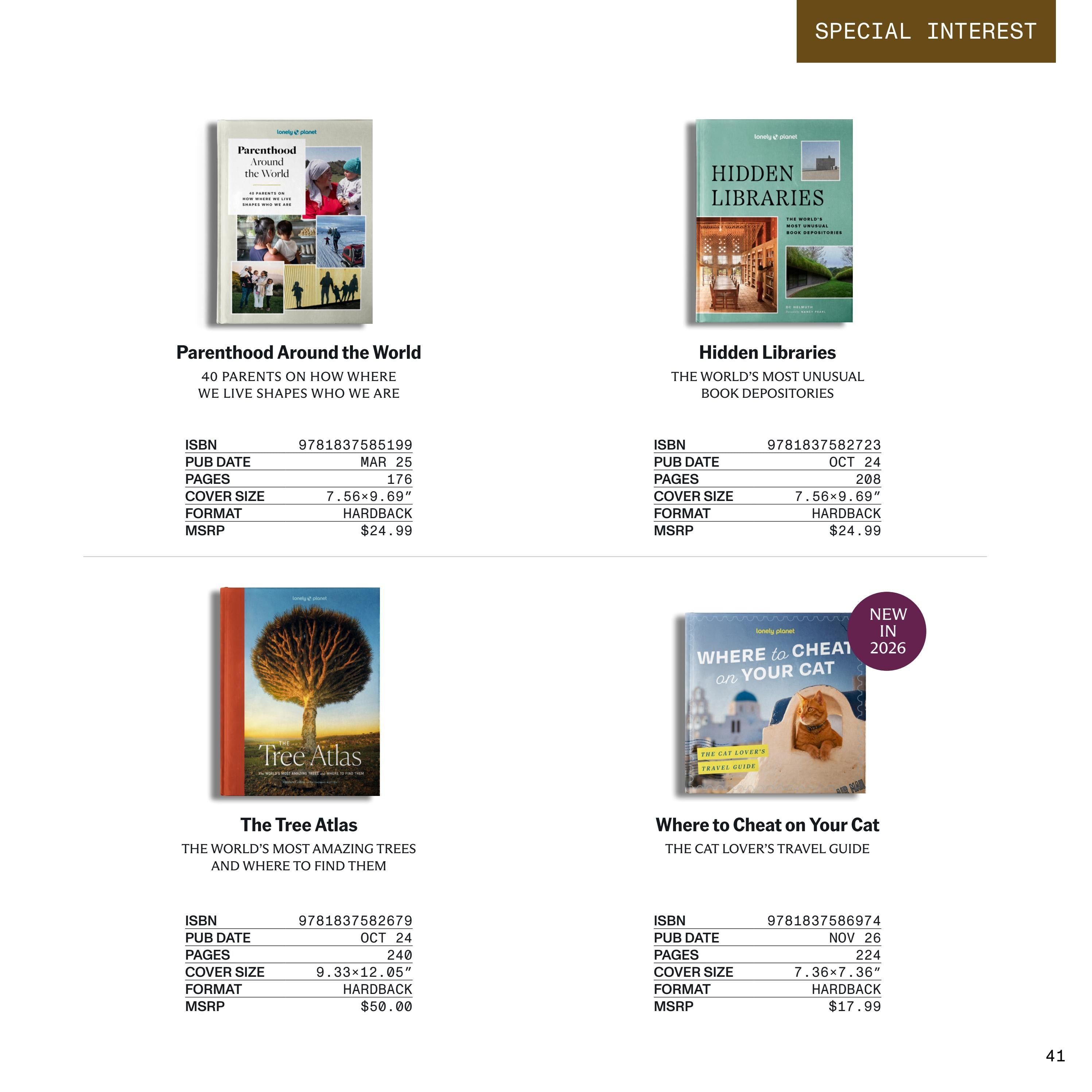 Lonely Planet Gift Catalog Weekly Ad January 1 - December 31, 2026