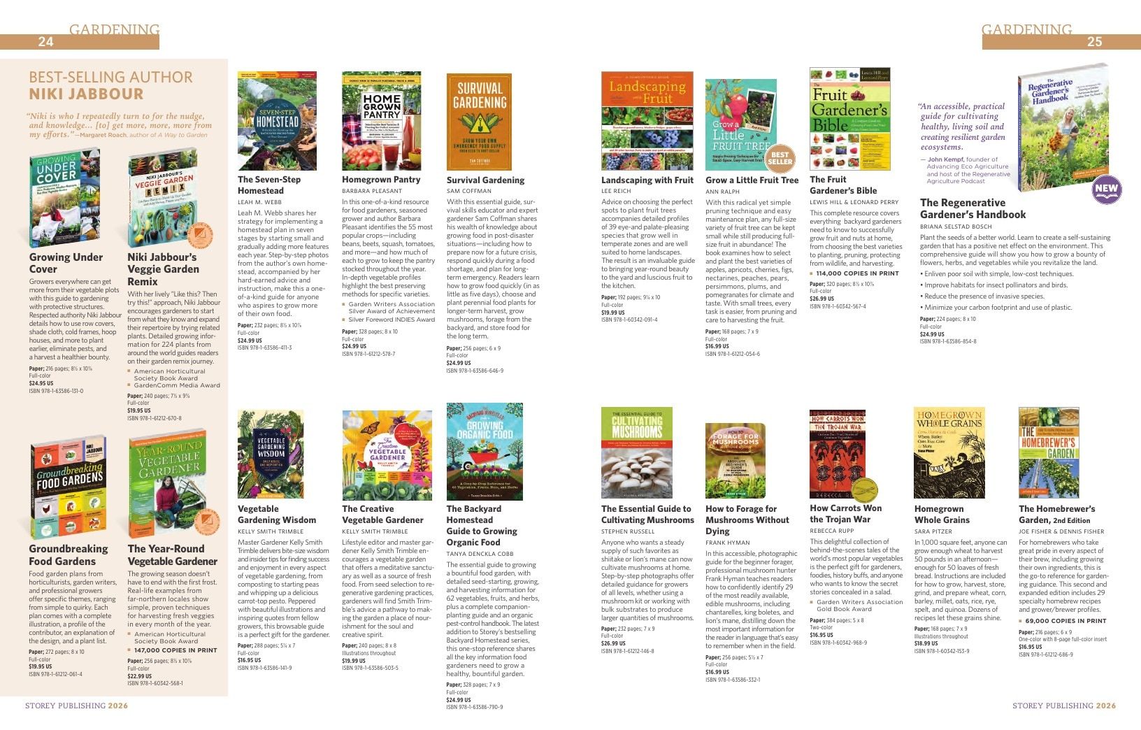 Storey Publishing Book Catalog Weekly Ad January 1 - December 31, 2026