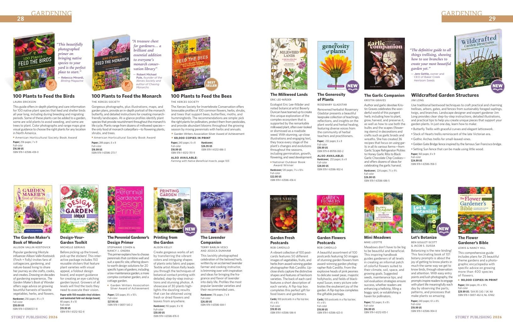 Storey Publishing Book Catalog Weekly Ad January 1 - December 31, 2026