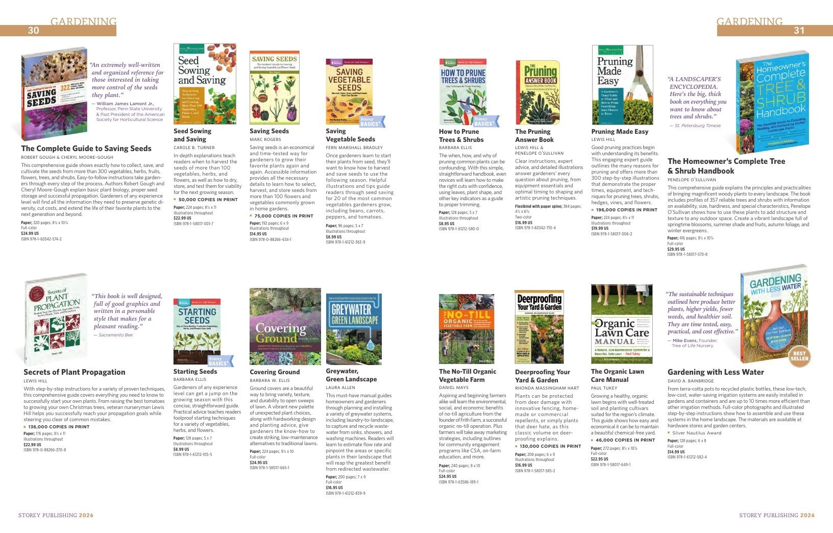 Storey Publishing Book Catalog Weekly Ad January 1 - December 31, 2026