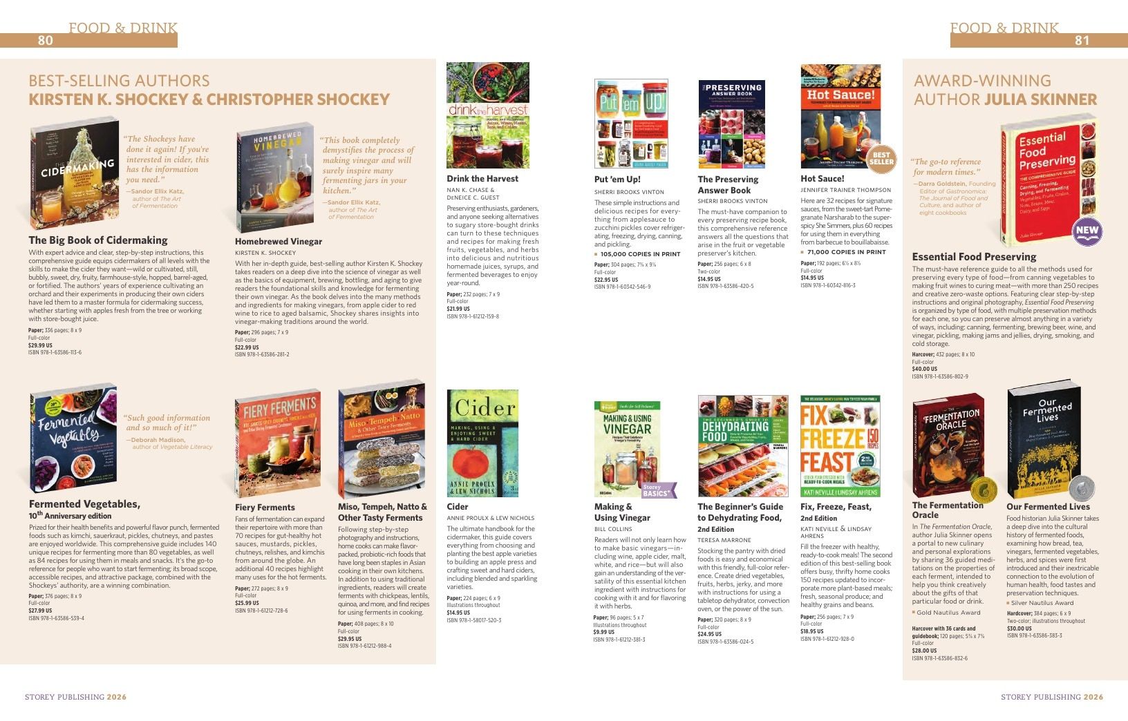 Storey Publishing Book Catalog Weekly Ad January 1 - December 31, 2026