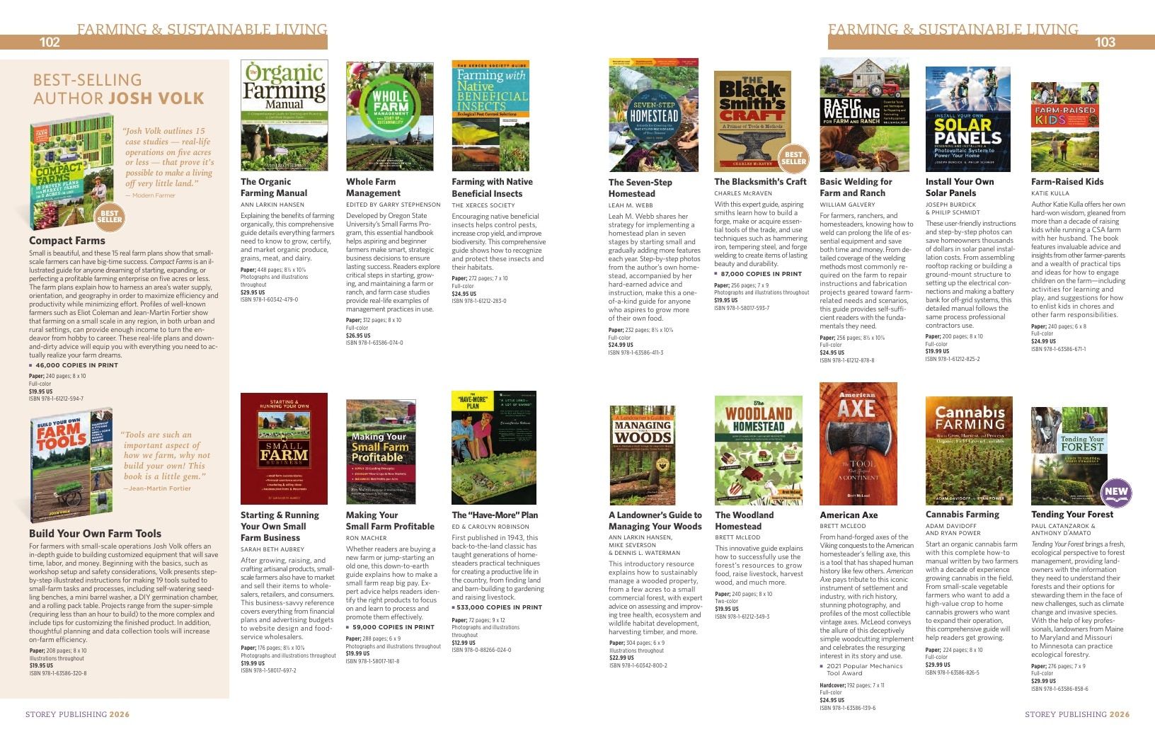 Storey Publishing Book Catalog Weekly Ad January 1 - December 31, 2026