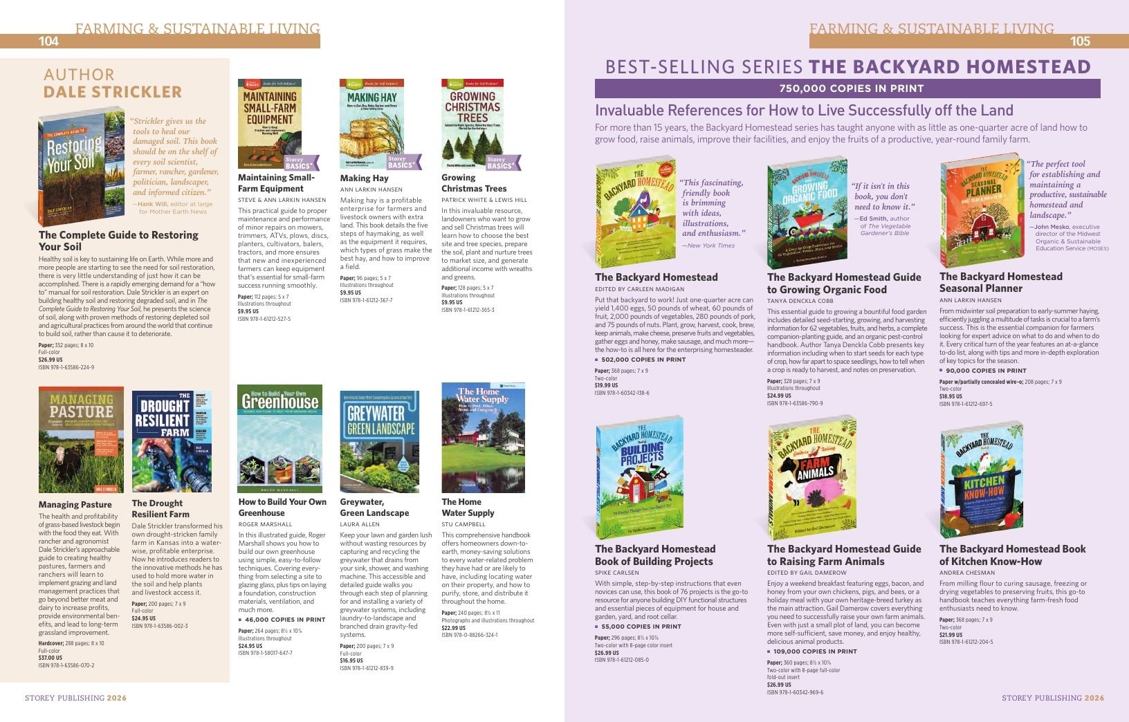 Storey Publishing Book Catalog Weekly Ad January 1 - December 31, 2026
