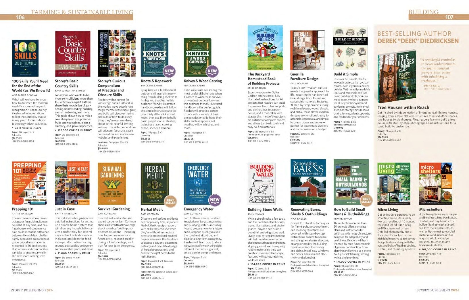 Storey Publishing Book Catalog Weekly Ad January 1 - December 31, 2026