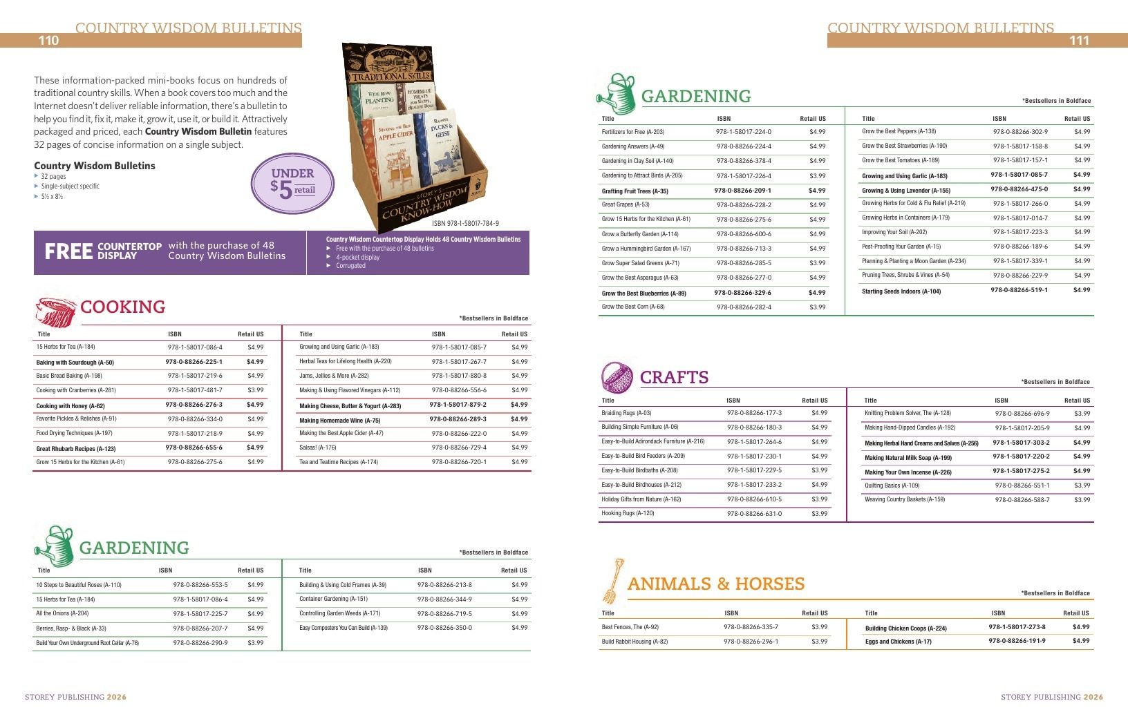 Storey Publishing Book Catalog Weekly Ad January 1 - December 31, 2026