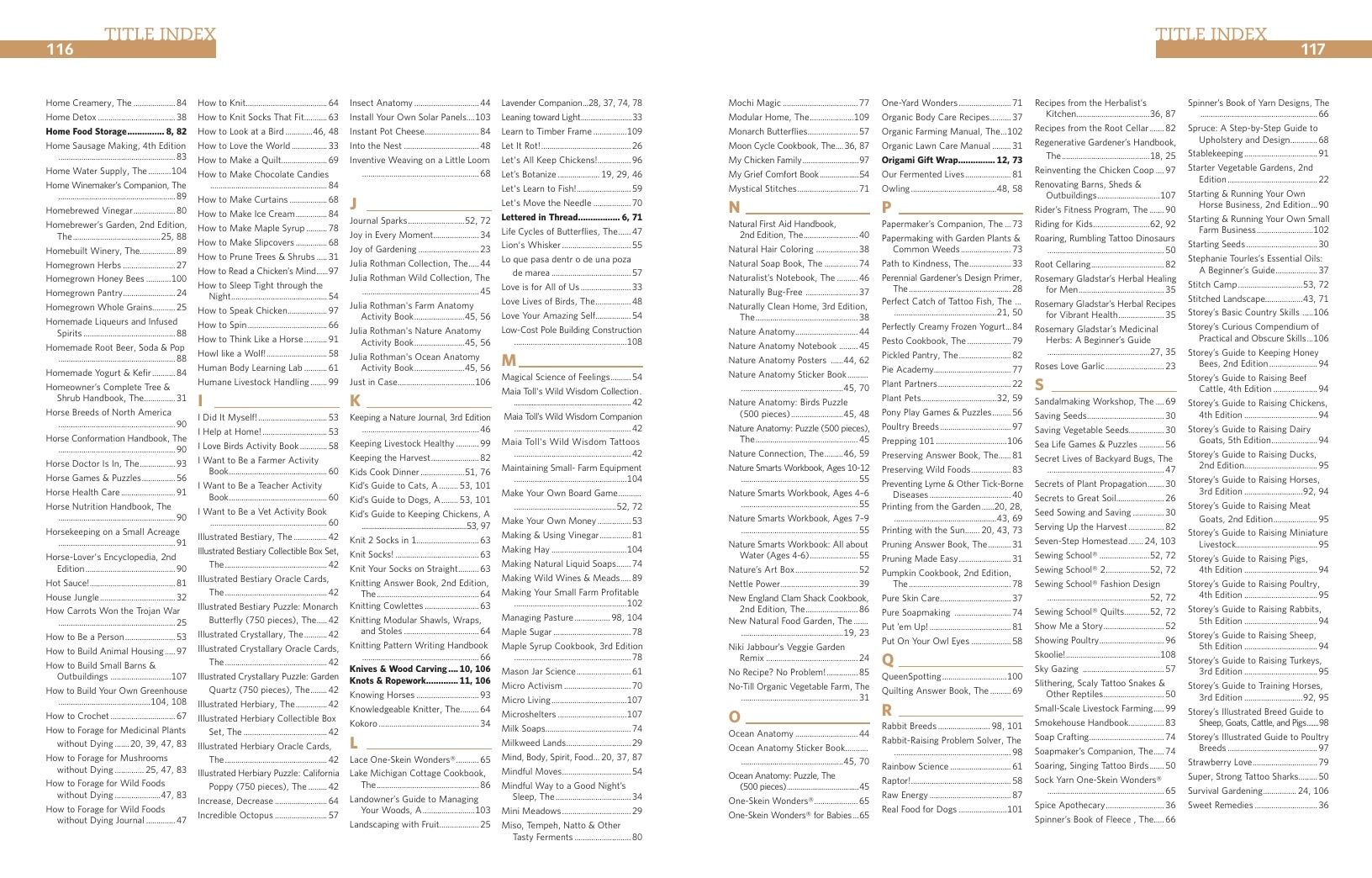 Storey Publishing Book Catalog Weekly Ad January 1 - December 31, 2026