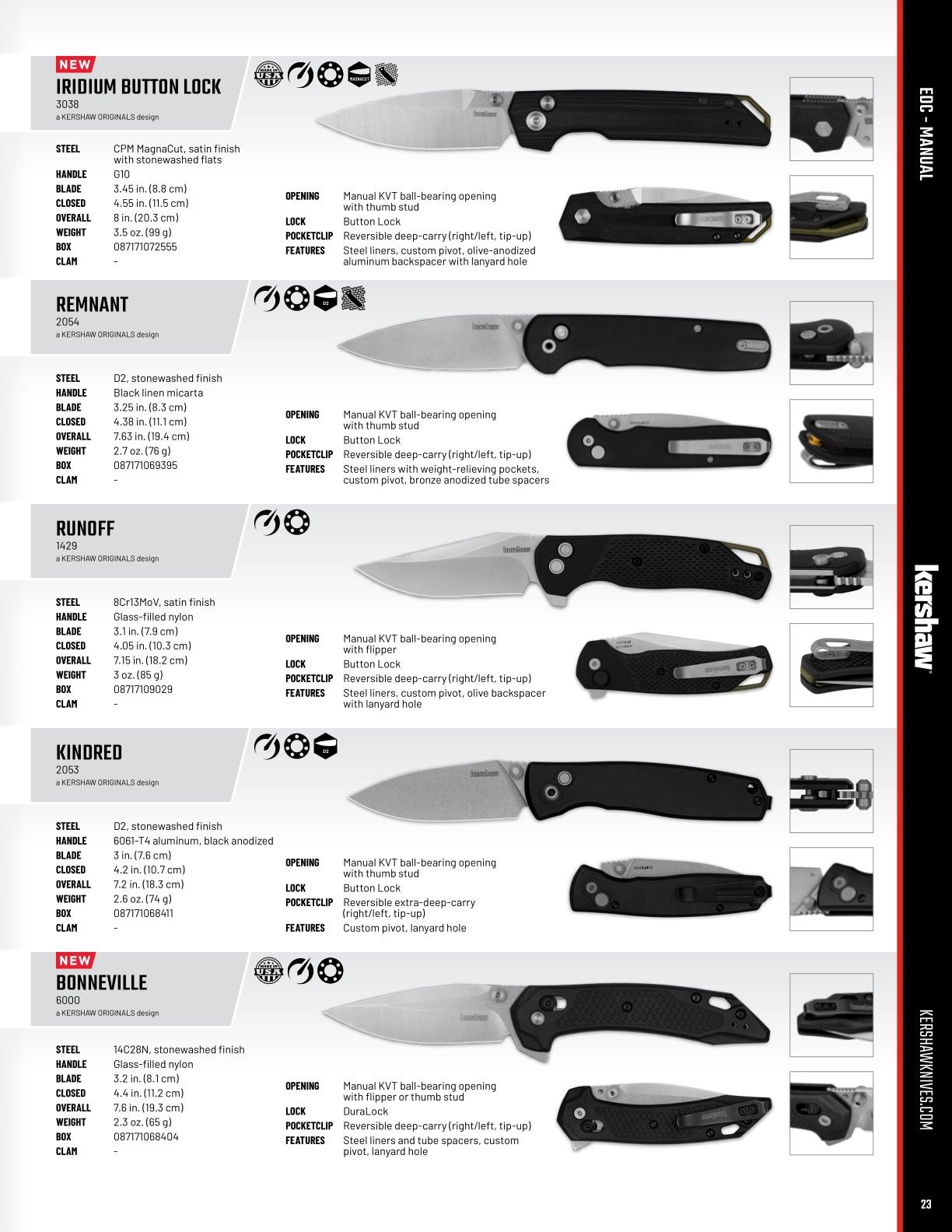Kershaw Knives Product Catalog Weekly Ad January 1 - December 31, 2026