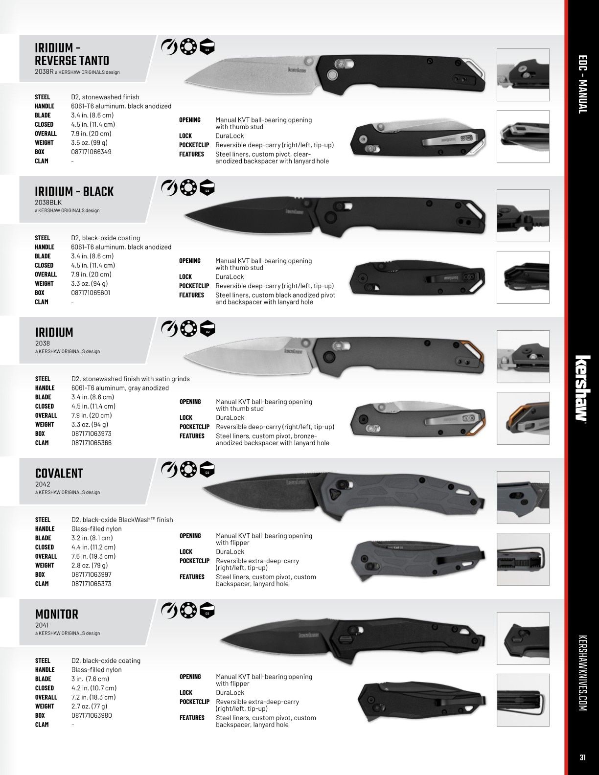 Kershaw Knives Product Catalog Weekly Ad January 1 - December 31, 2026