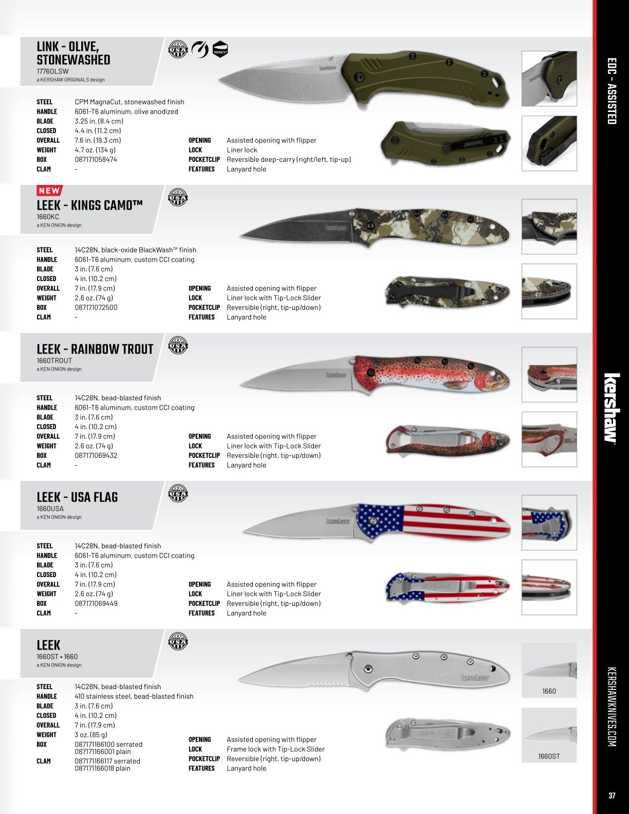 Kershaw Knives Product Catalog Weekly Ad January 1 - December 31, 2026
