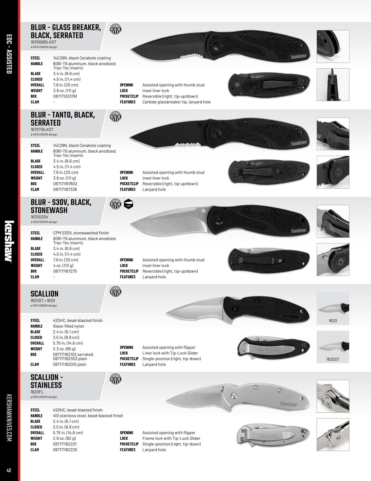 Kershaw Knives Product Catalog Weekly Ad January 1 - December 31, 2026