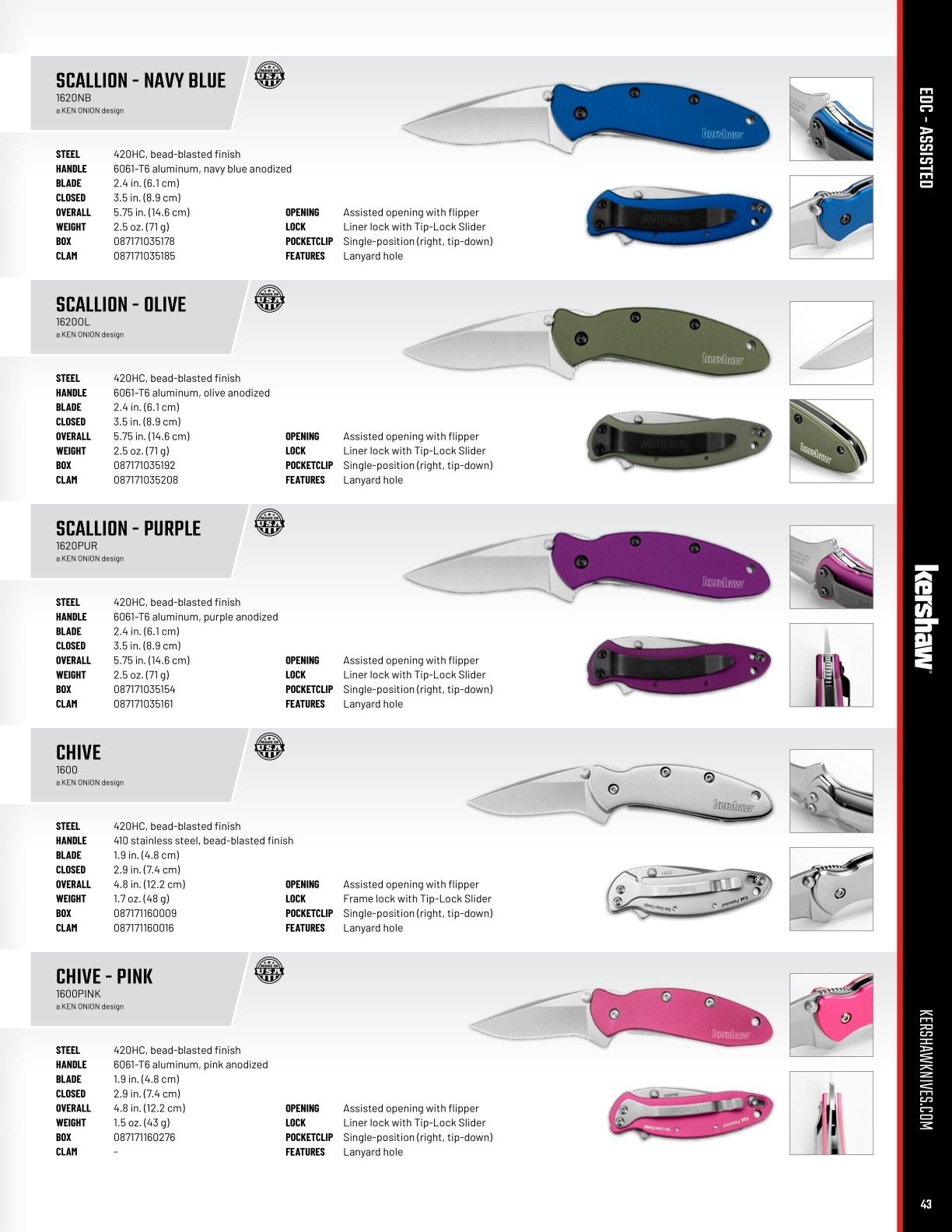 Kershaw Knives Product Catalog Weekly Ad January 1 - December 31, 2026