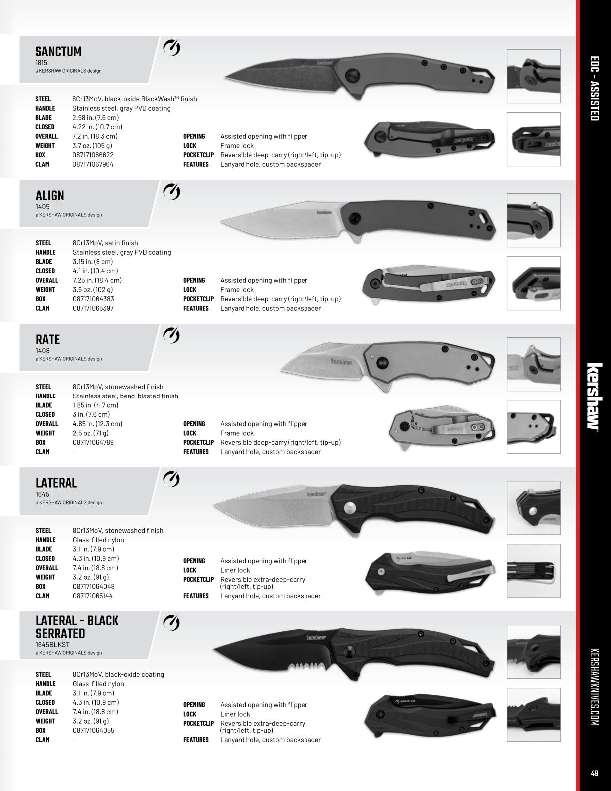 Kershaw Knives Product Catalog Weekly Ad January 1 - December 31, 2026