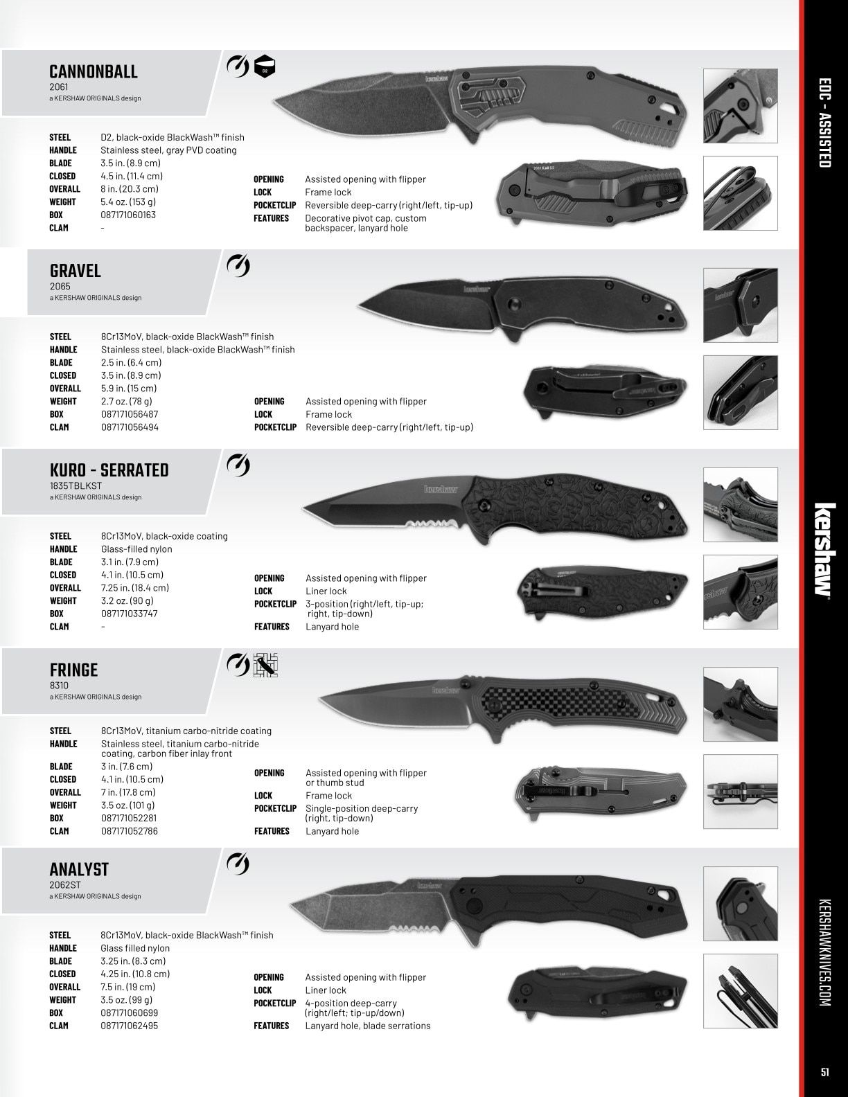 Kershaw Knives Product Catalog Weekly Ad January 1 - December 31, 2026